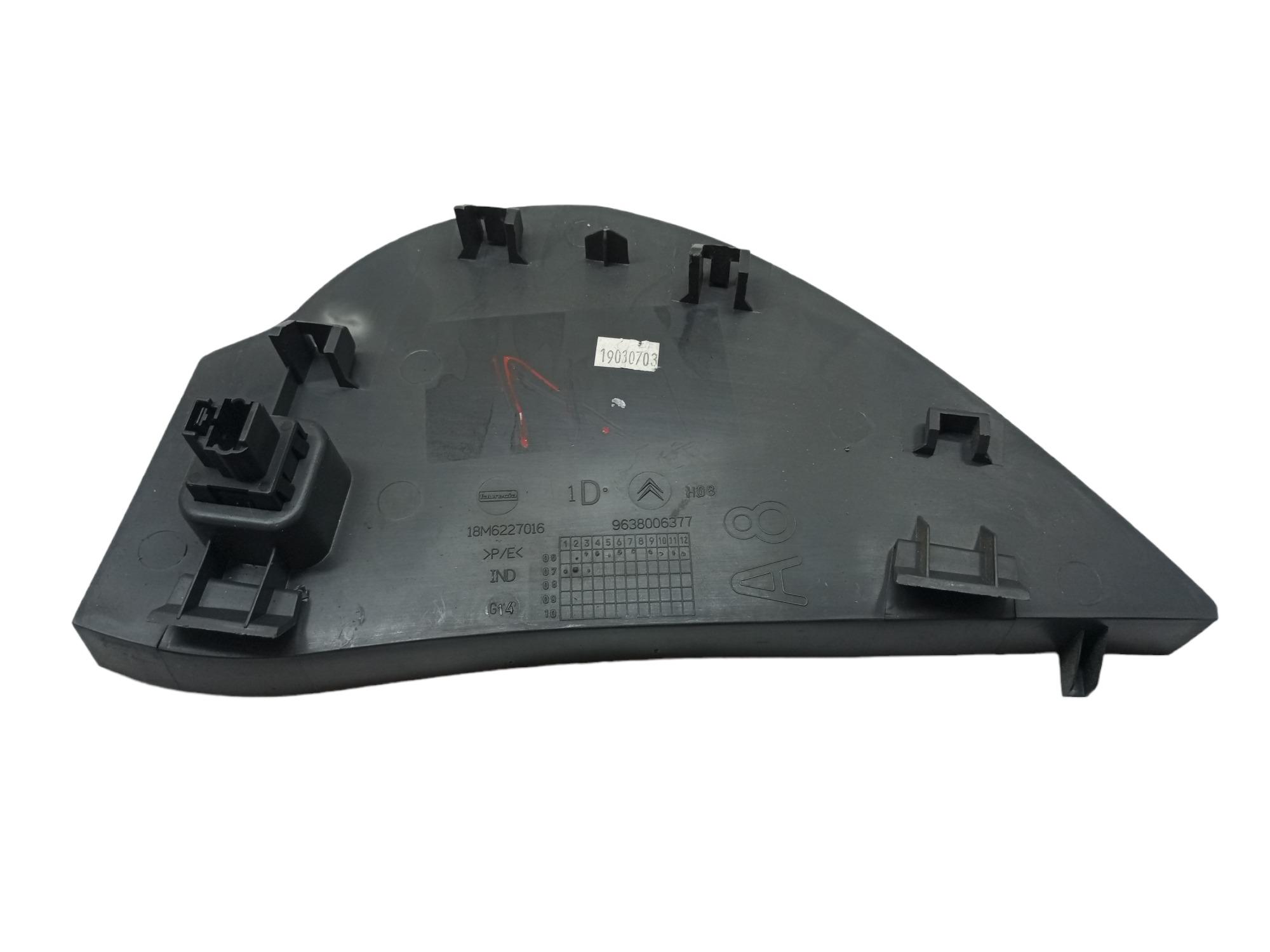 Acabamento Lateral Painel Citroen C3 2003 2006 2009 2012 Preto 1 5