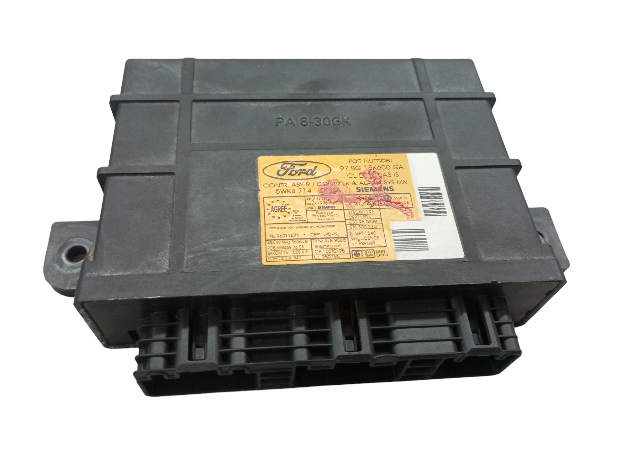 Modulo de conforto mondeo 97 98 99 ford alarme rele 3