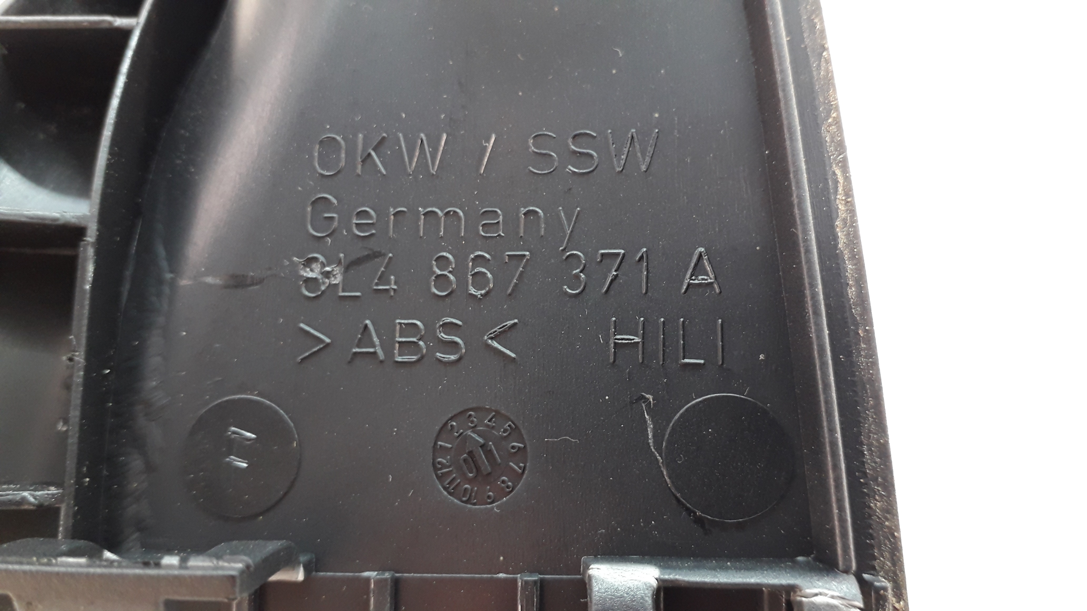Moldura Botão Vidro Elétrico Traseira Esquerda Audi A3 2001 7