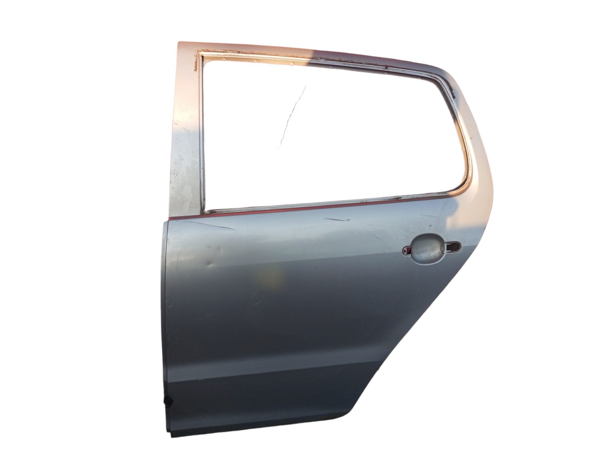 Porta Vw Fox 2004 1005 2006 2007 2009 Traseira Esquerda  Traseira Esquerdo Prata 1
