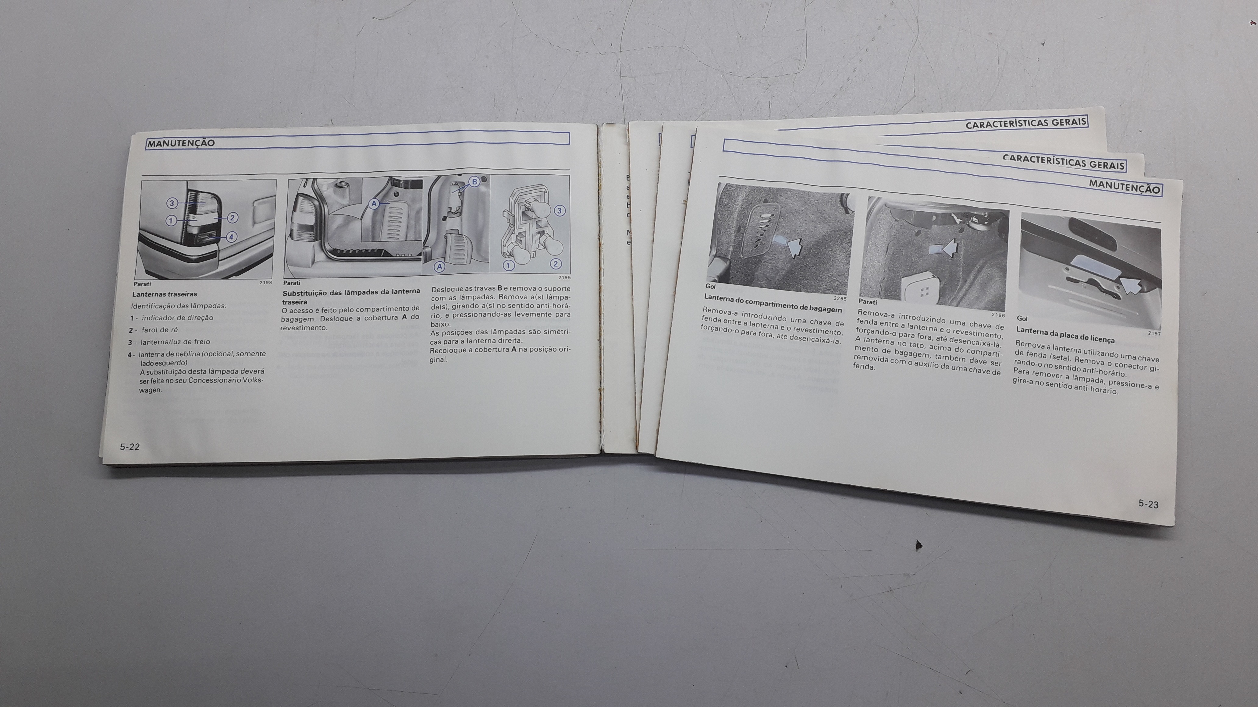 Manual De Instruções Vw Gol Parati 1999 3