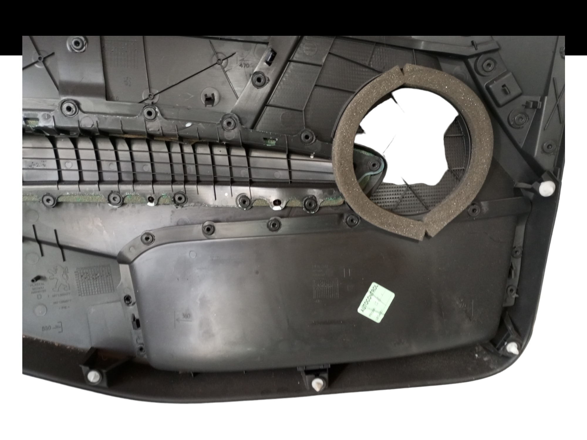 Forro Porta Peugeot 408 2012 2014 2016 Dianteiro Direito Preto 7