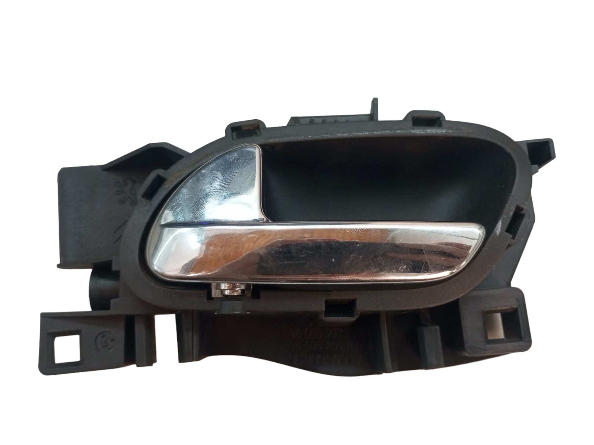 Macaneta Interna Porta Peugeot 408 308 2013 2014 Esquerdo  Cromado Traseira 1