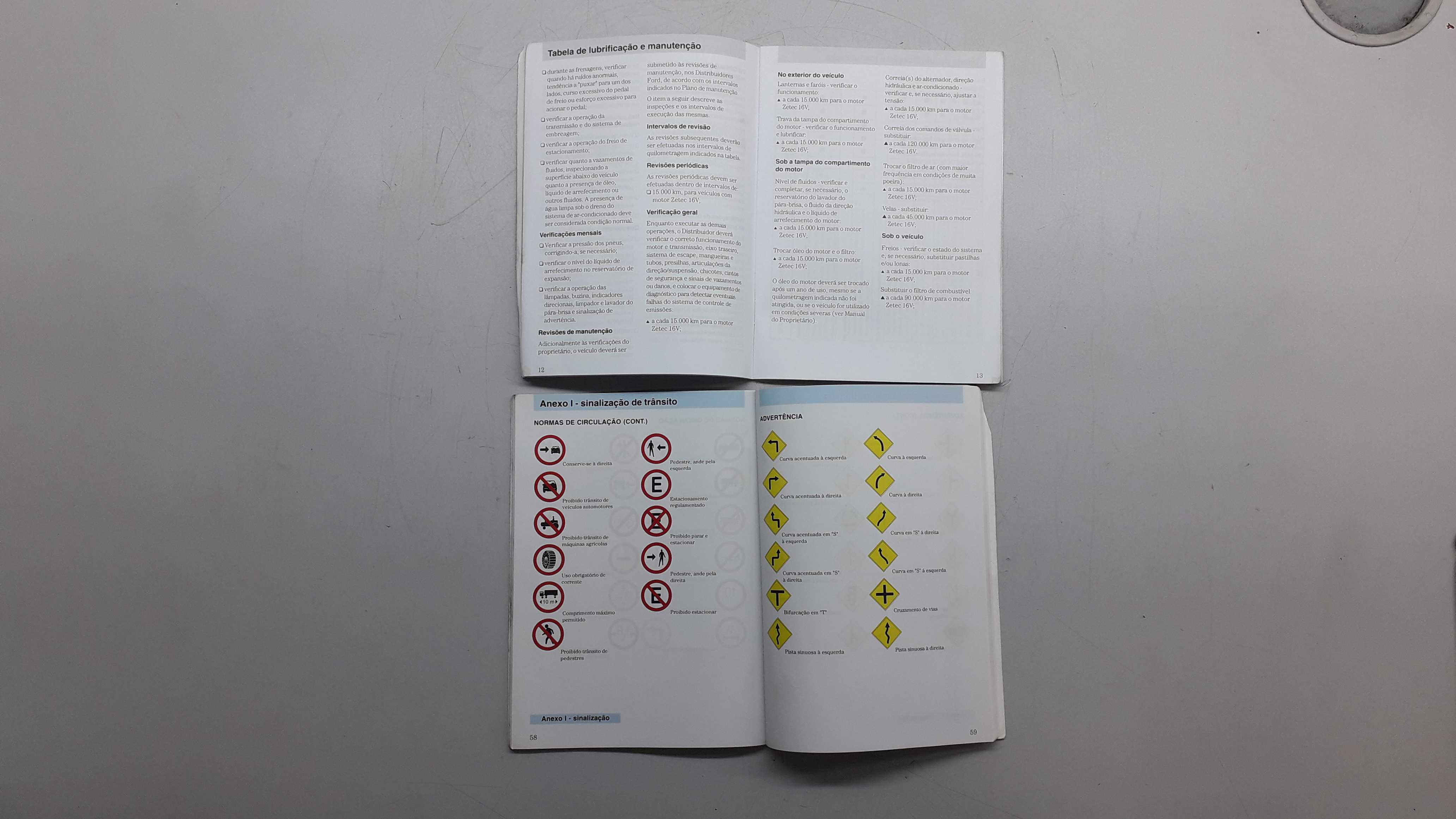 Manual De Garantia E Manutenção Ford Escort 3