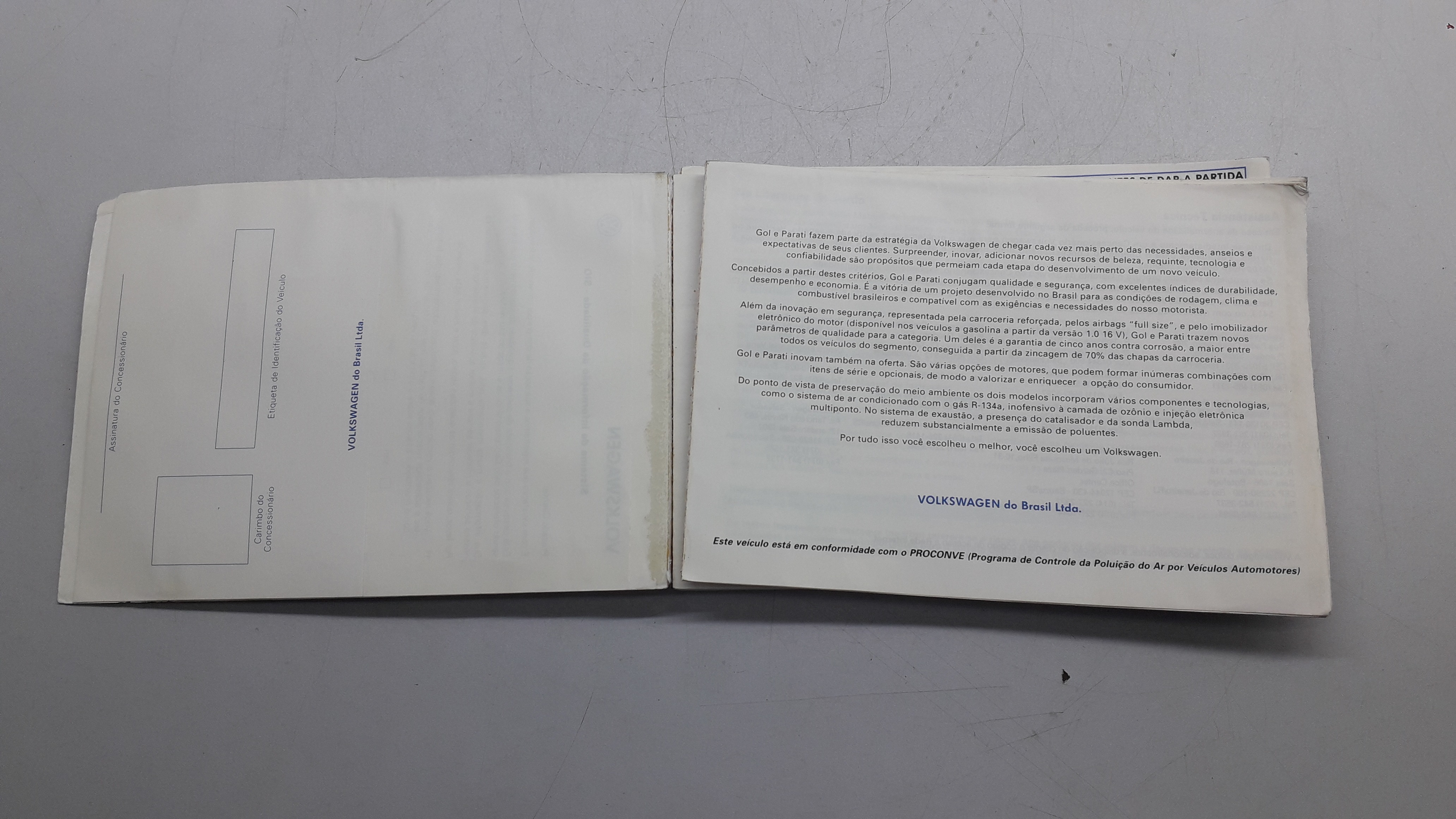 Manual De Instruções Vw Gol Parati 1999 2