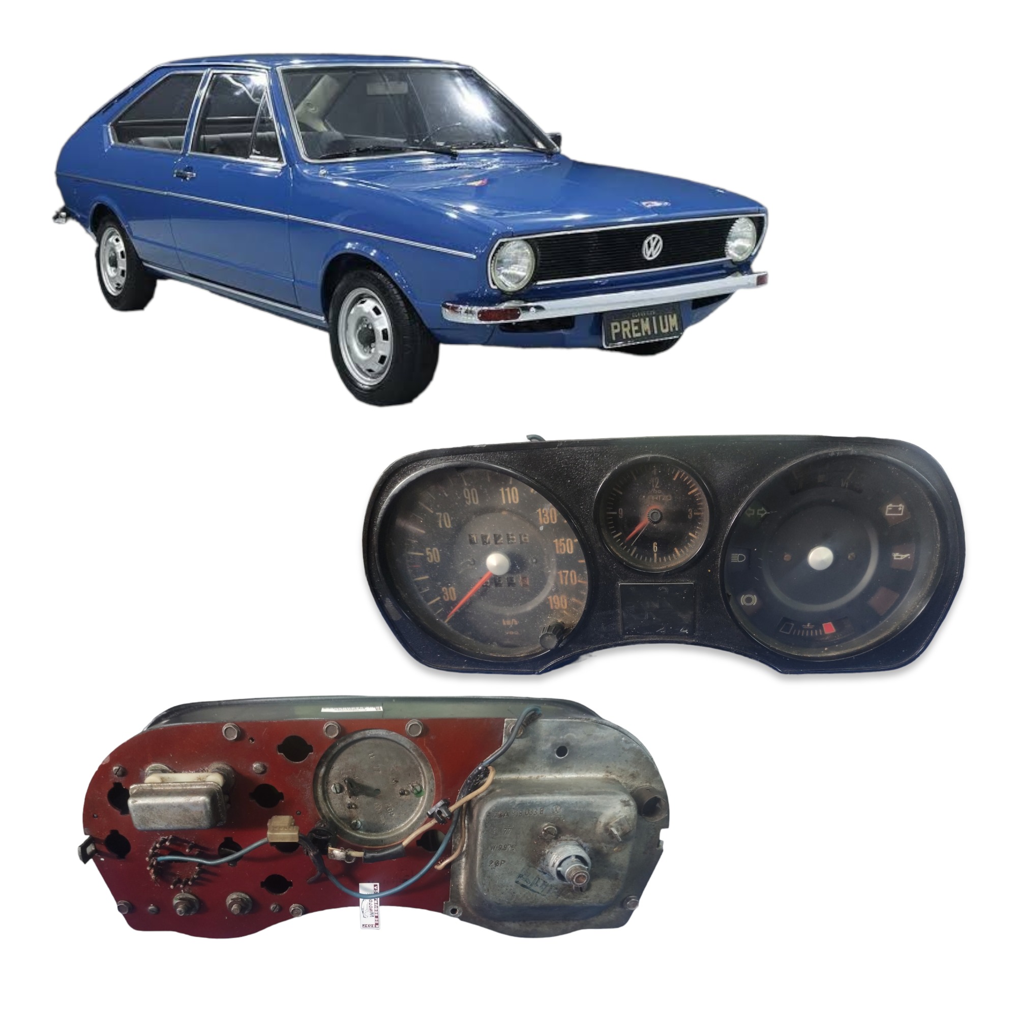 Painel De Instrumentos Vw Passat 1975 1976 1977 1978 Preto 4