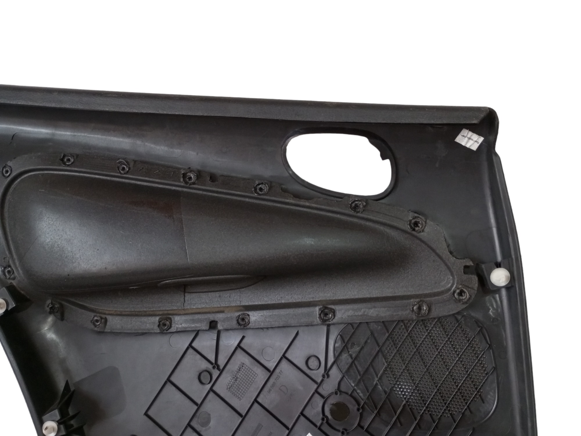 Forro Porta Peugeot 206 Sw 2008 2009 2010 Traseiro Direito  Preto 6