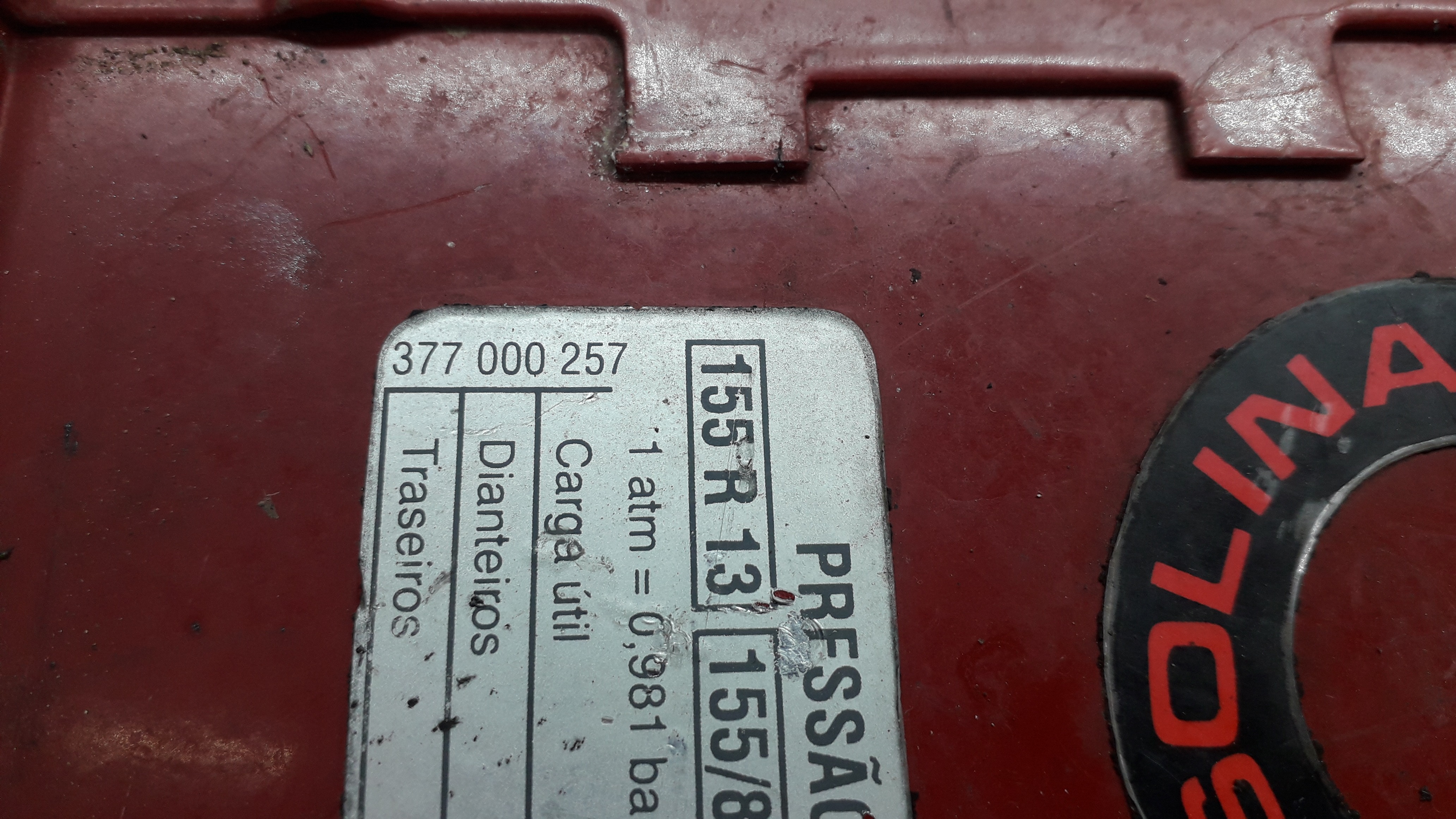 Portinhola Tanque Combustível Vw Gol G3  Vermelho 4