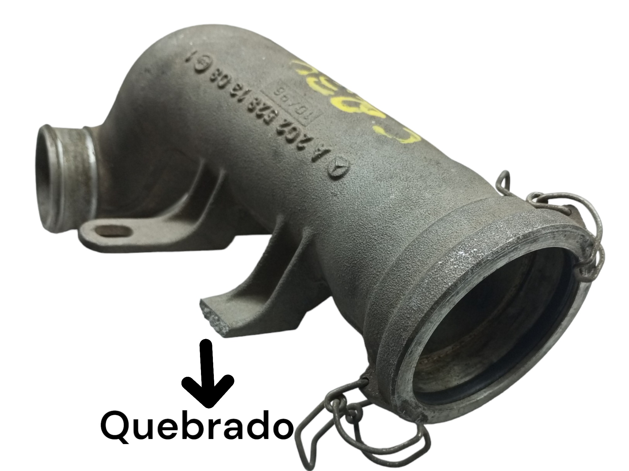 Mangueira Intercooler Mercedes C230 96 97 98 99 2000 2001  Cinza 2