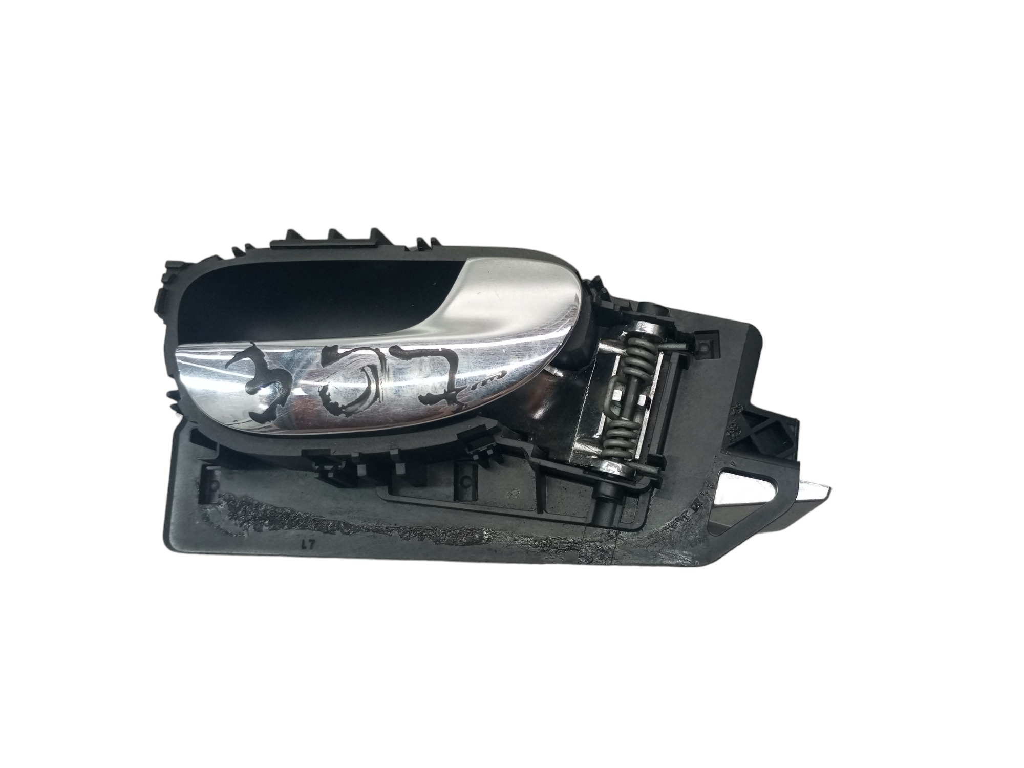 Macaneta Puxador Porta Peugeot 307 2006 2012 Lado Direito  Preto/prata Dianteira/traseira 2