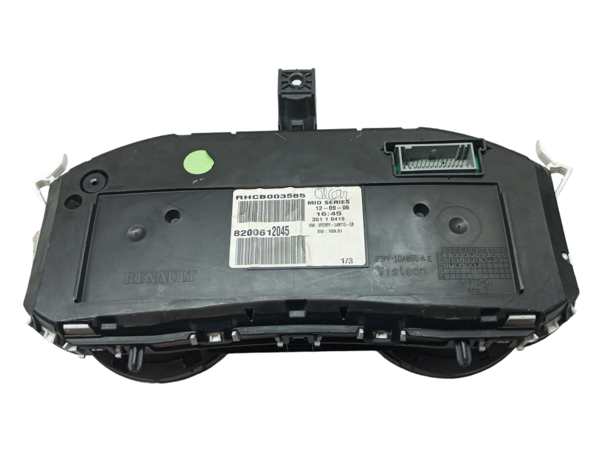 Painel Instrumento Velocimetro Megane 2007 2008 2010 2013  Preto 4