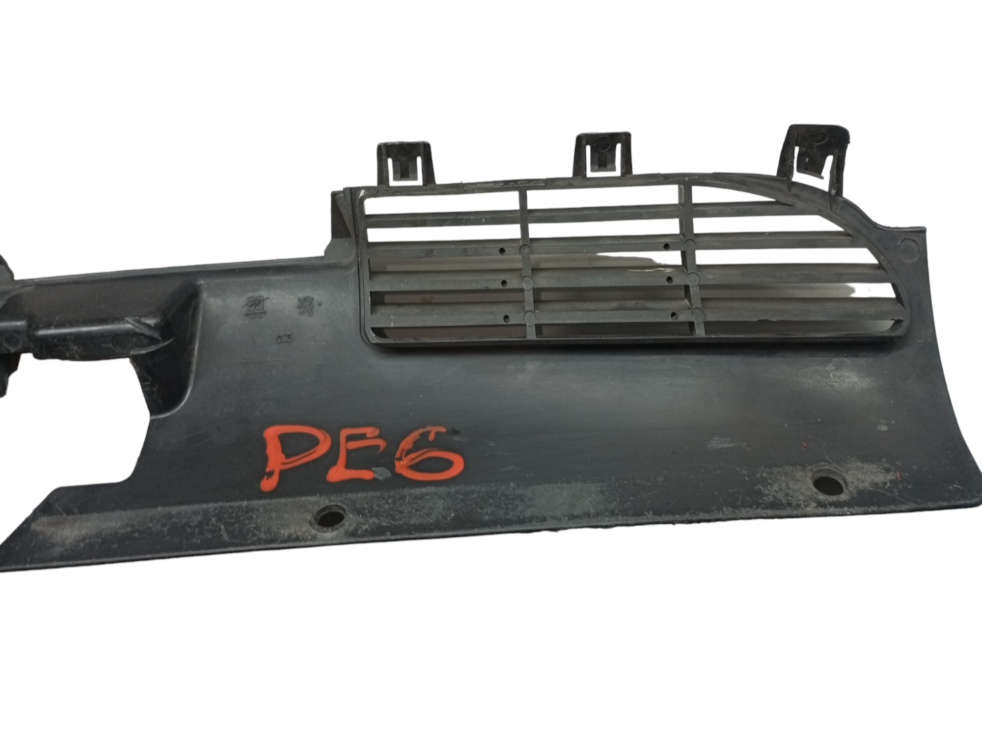 Grade Parachoque Peugeot 206 2001 2004 2006 2008 Superior Preto Plástico 5