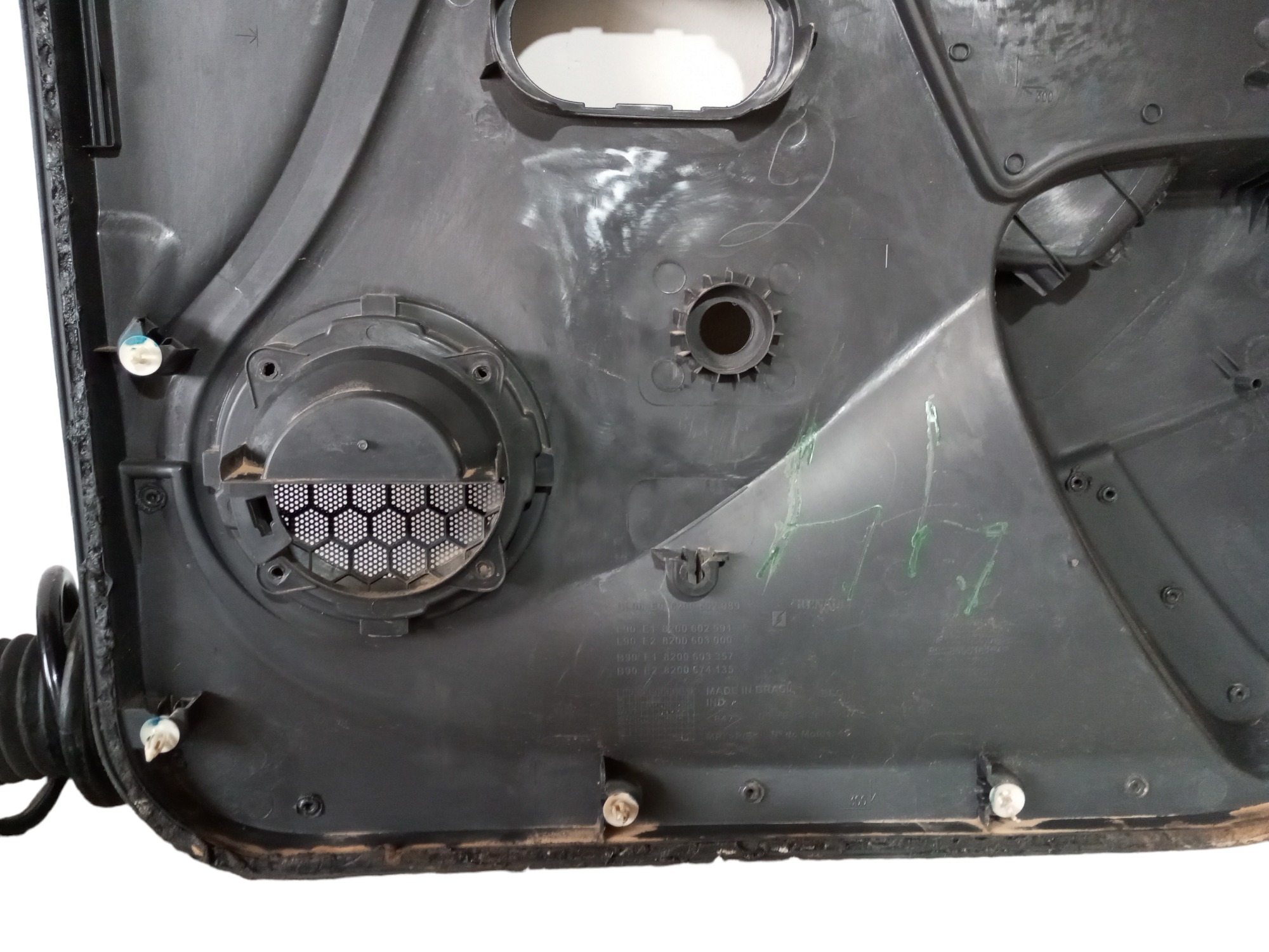 Forro Porta Renault Sandero 2009 2010 Dianteiro Esquerdo Preto 7