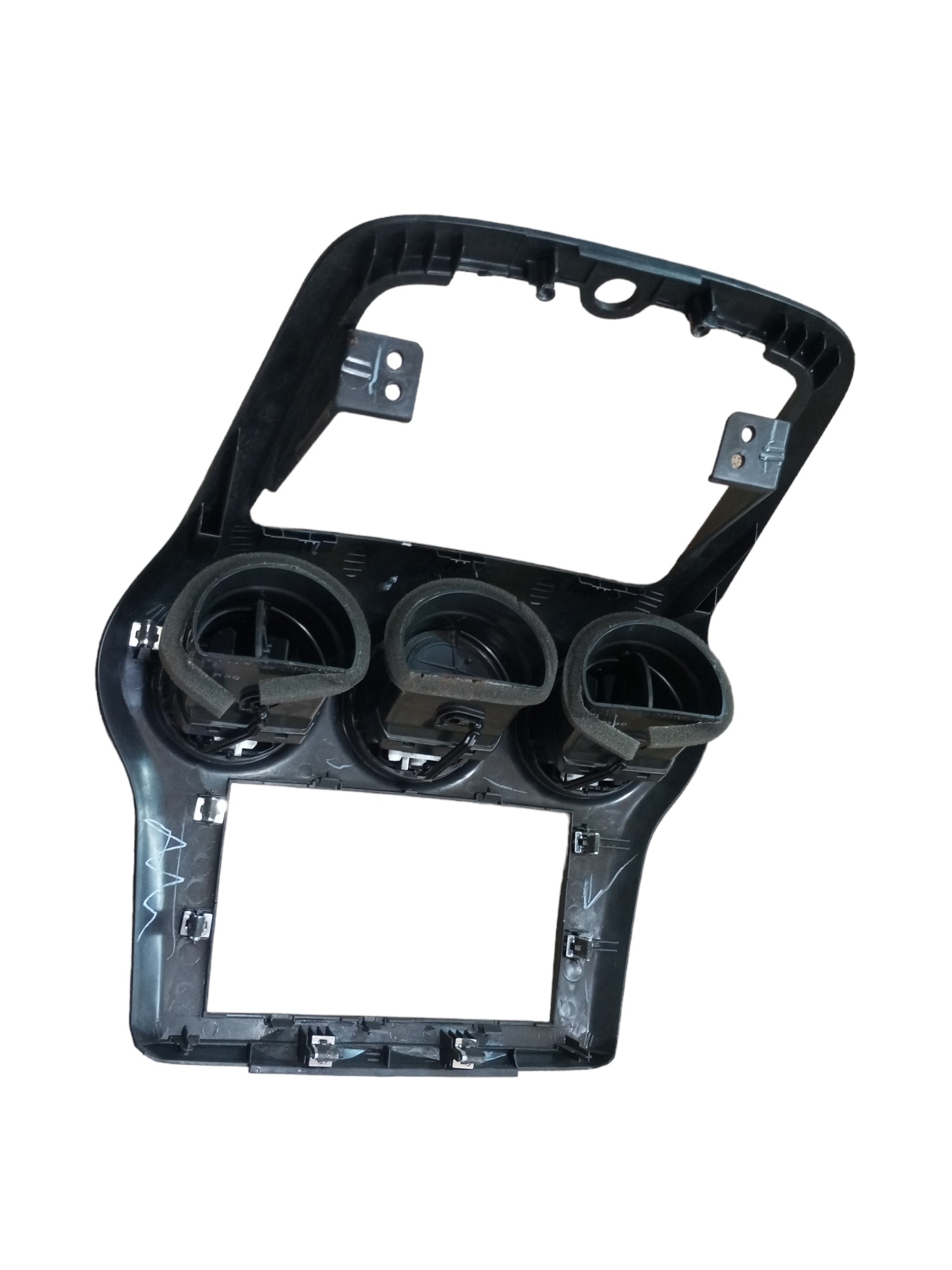 Moldura Painel Central Captiva 2008 2009 2010 2015 2 Din  Cinza 3
