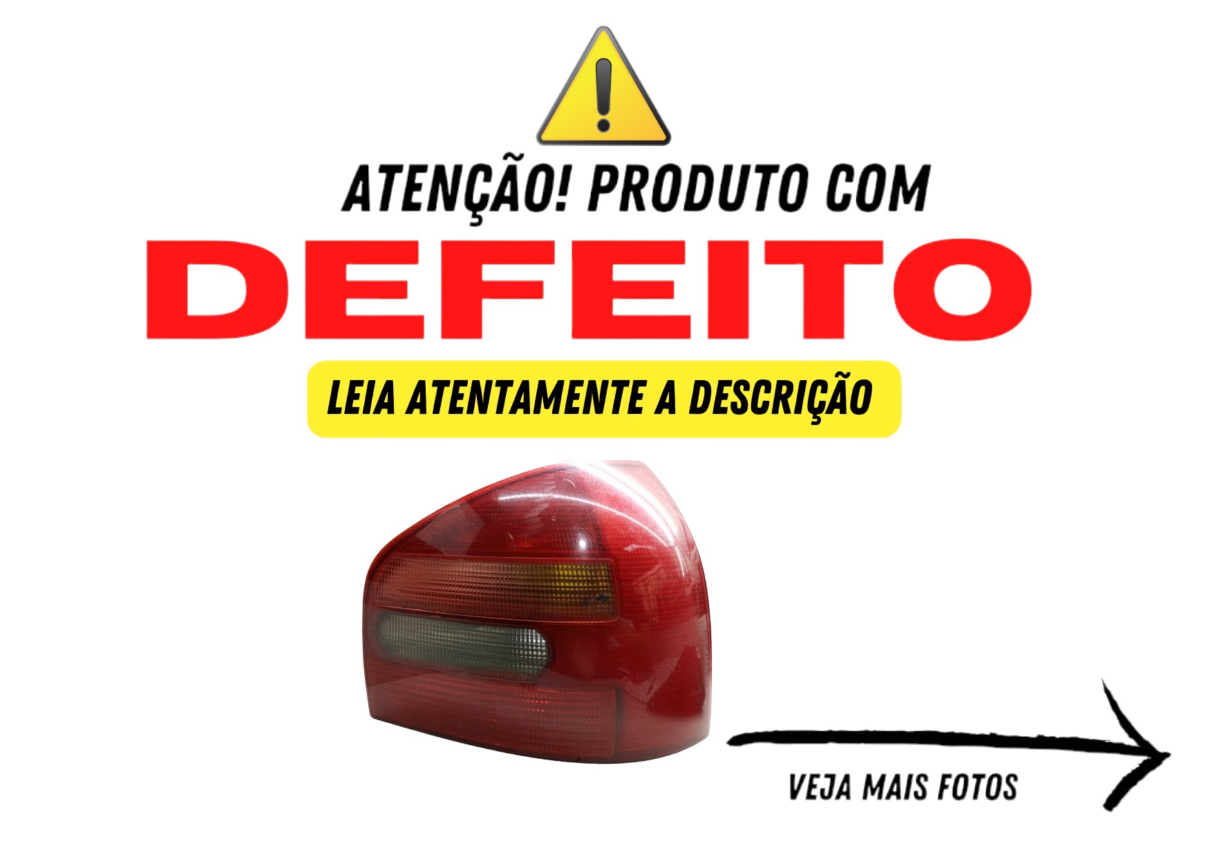 Lanterna Audi A3 Traseira Lado Direito 96 98 2001 2004 2006 Direito Vermelho 2
