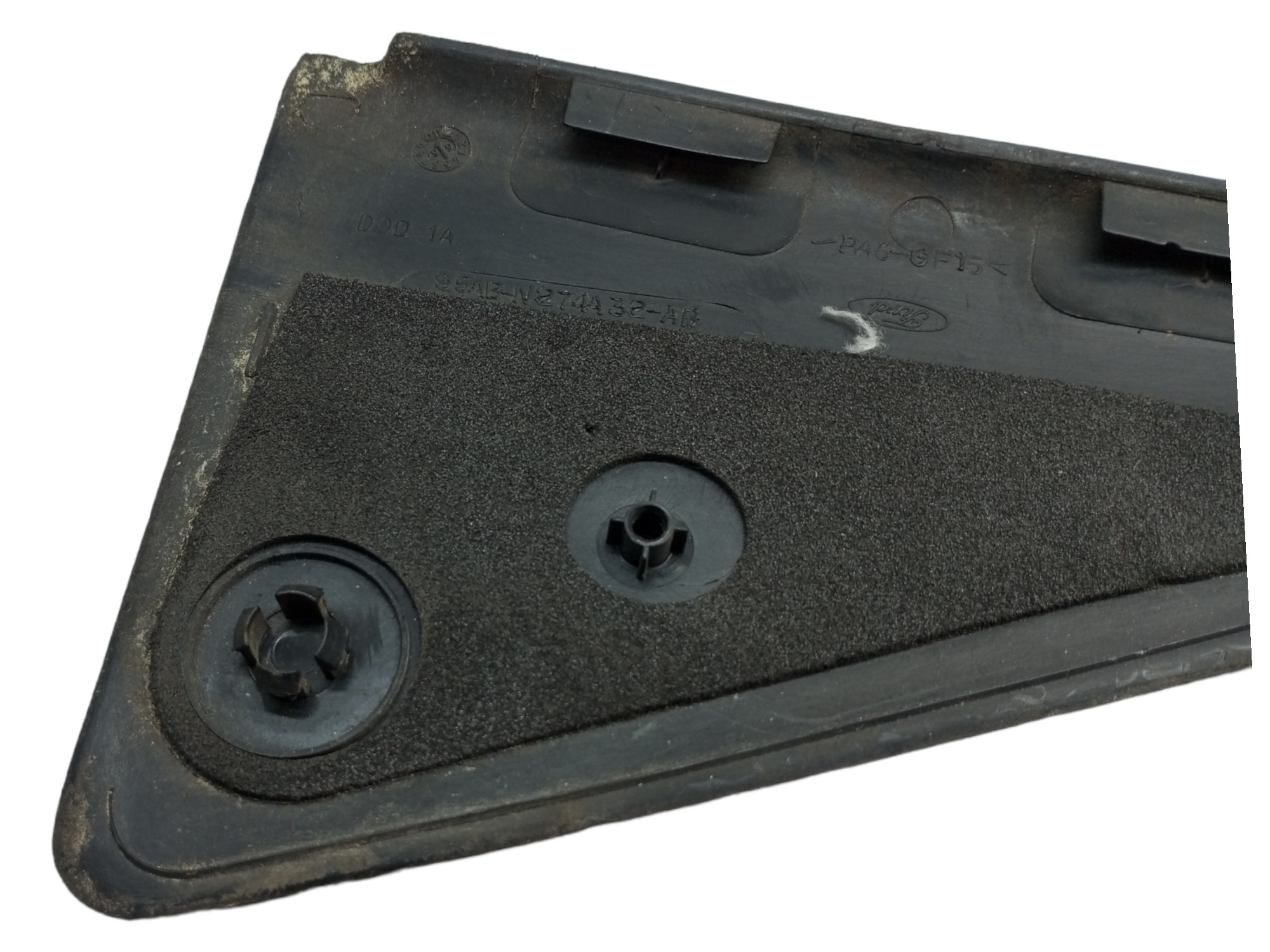 Moldura Externa Porta Traseira Direita Ford Escort 96 97 98 Preto 5