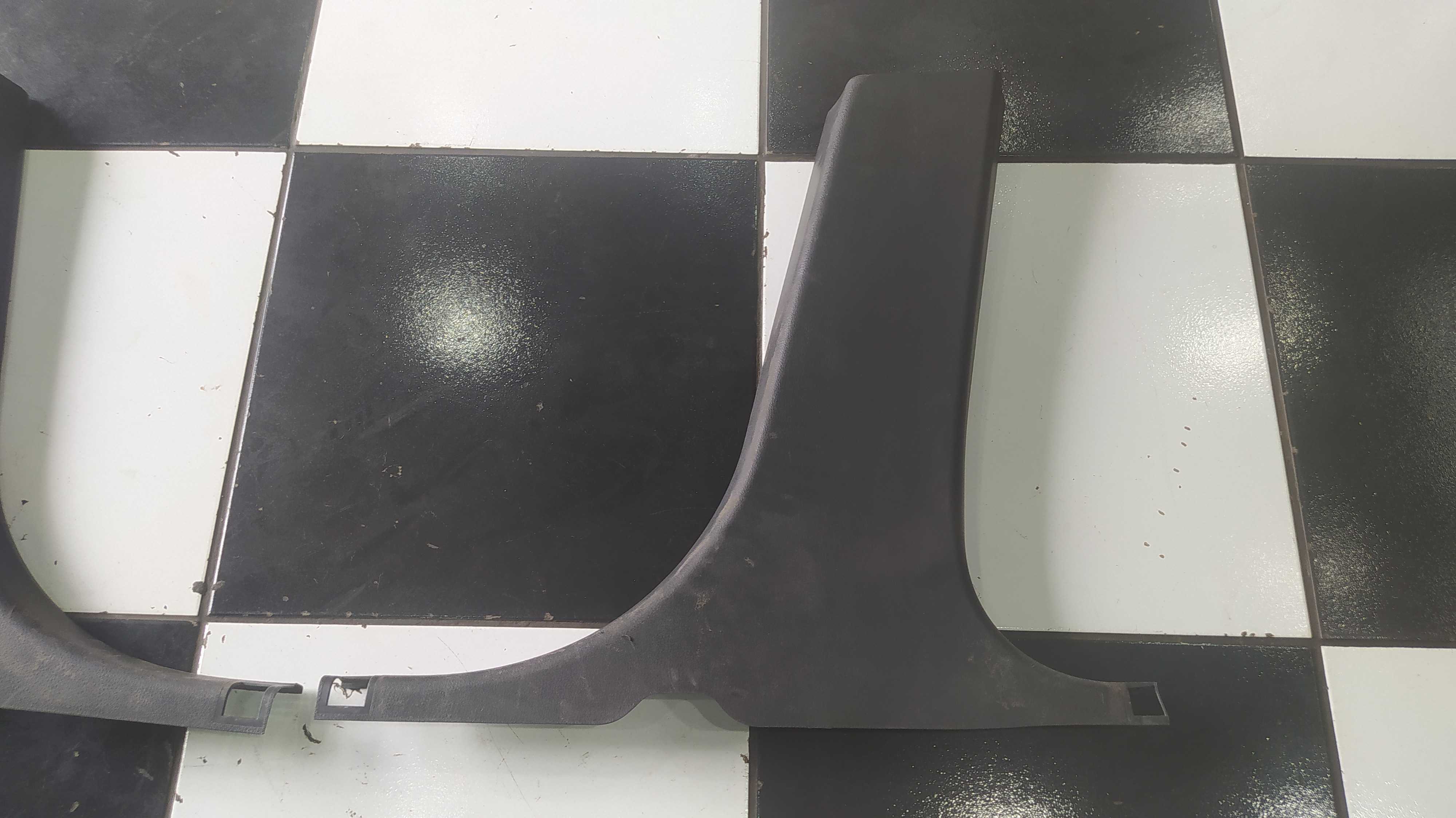 Par Moldura Acabamento Coluna Central Inferior Ford Fusion Preto 3