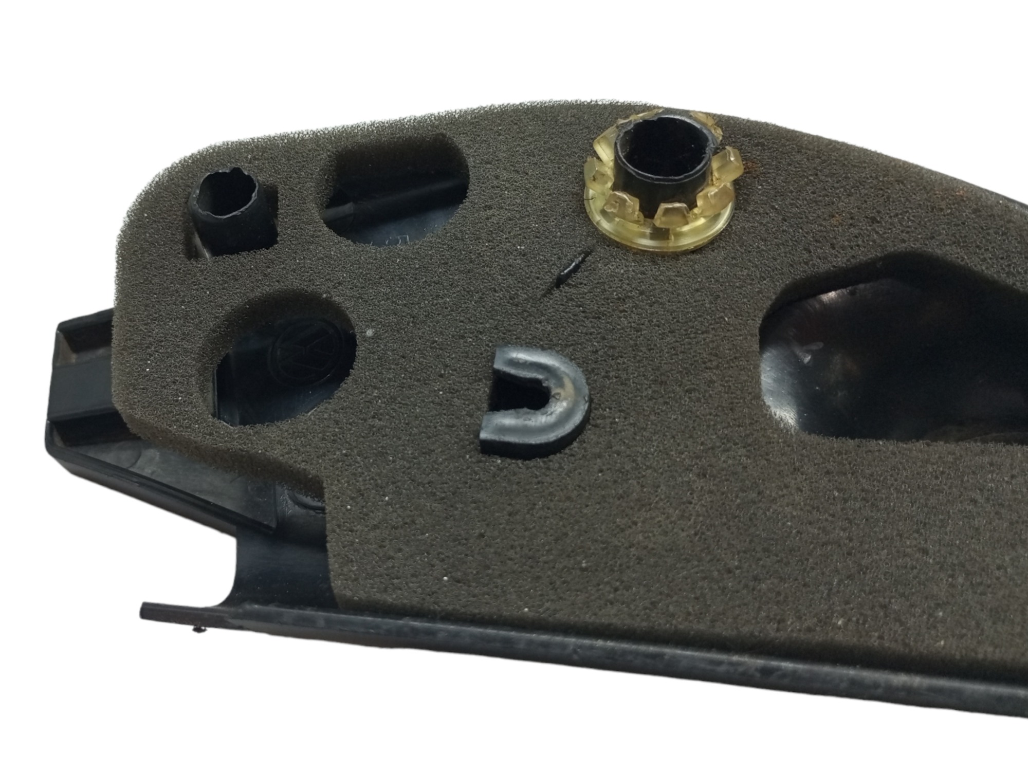 Moldura Retrovisor Interno Gol G5 2009 2010 Lado Esquerdo  Preto 3