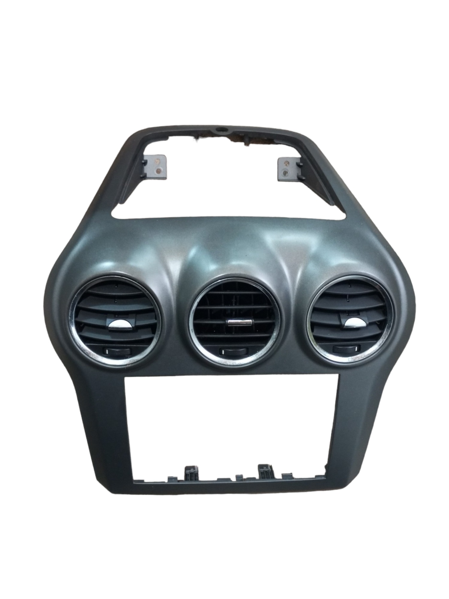 Moldura Painel Central Captiva 2008 2009 2010 2015 2 Din  Cinza