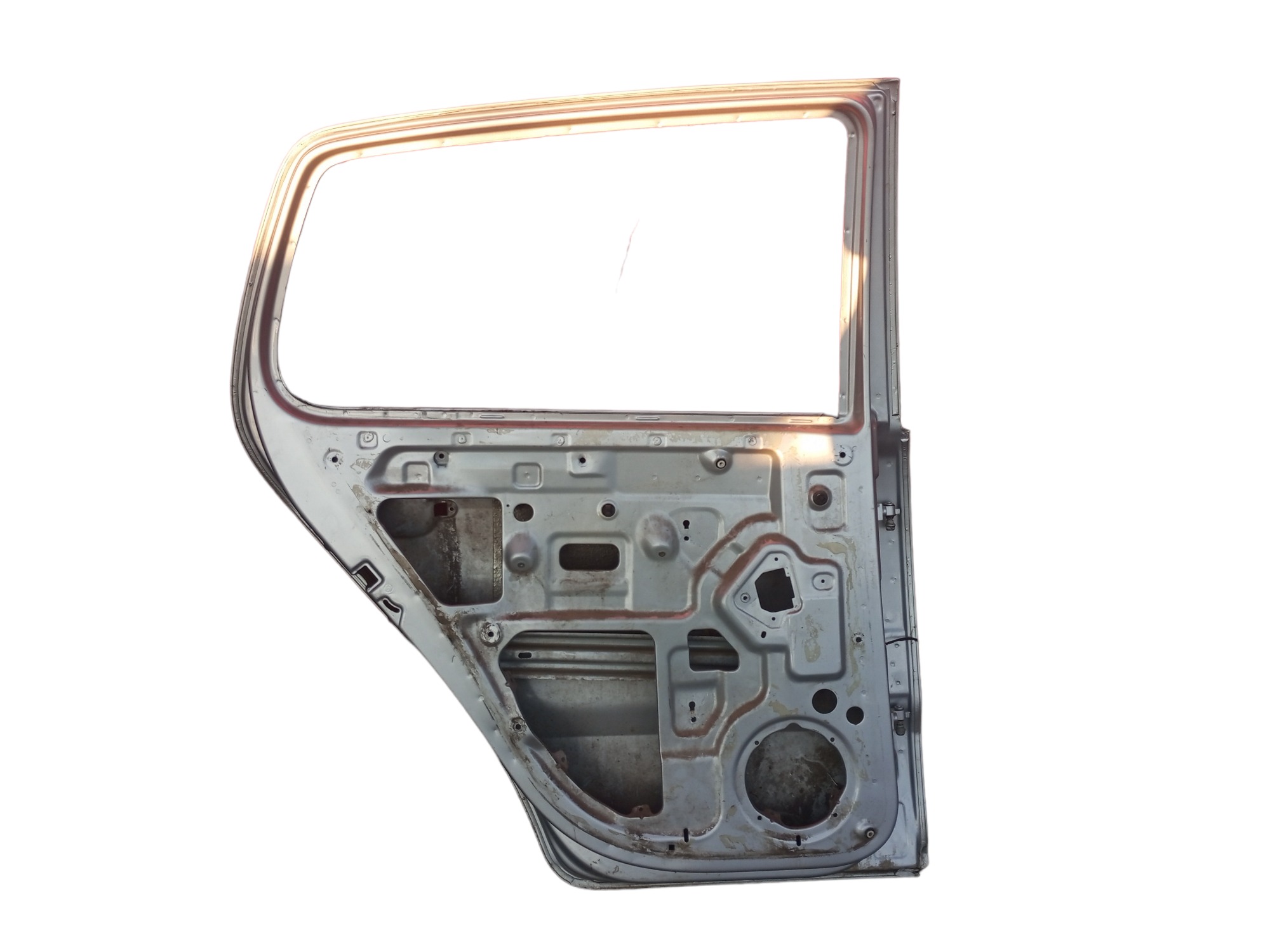 Porta Vw Fox 2004 1005 2006 2007 2009 Traseira Esquerda  Traseira Esquerdo Prata 4