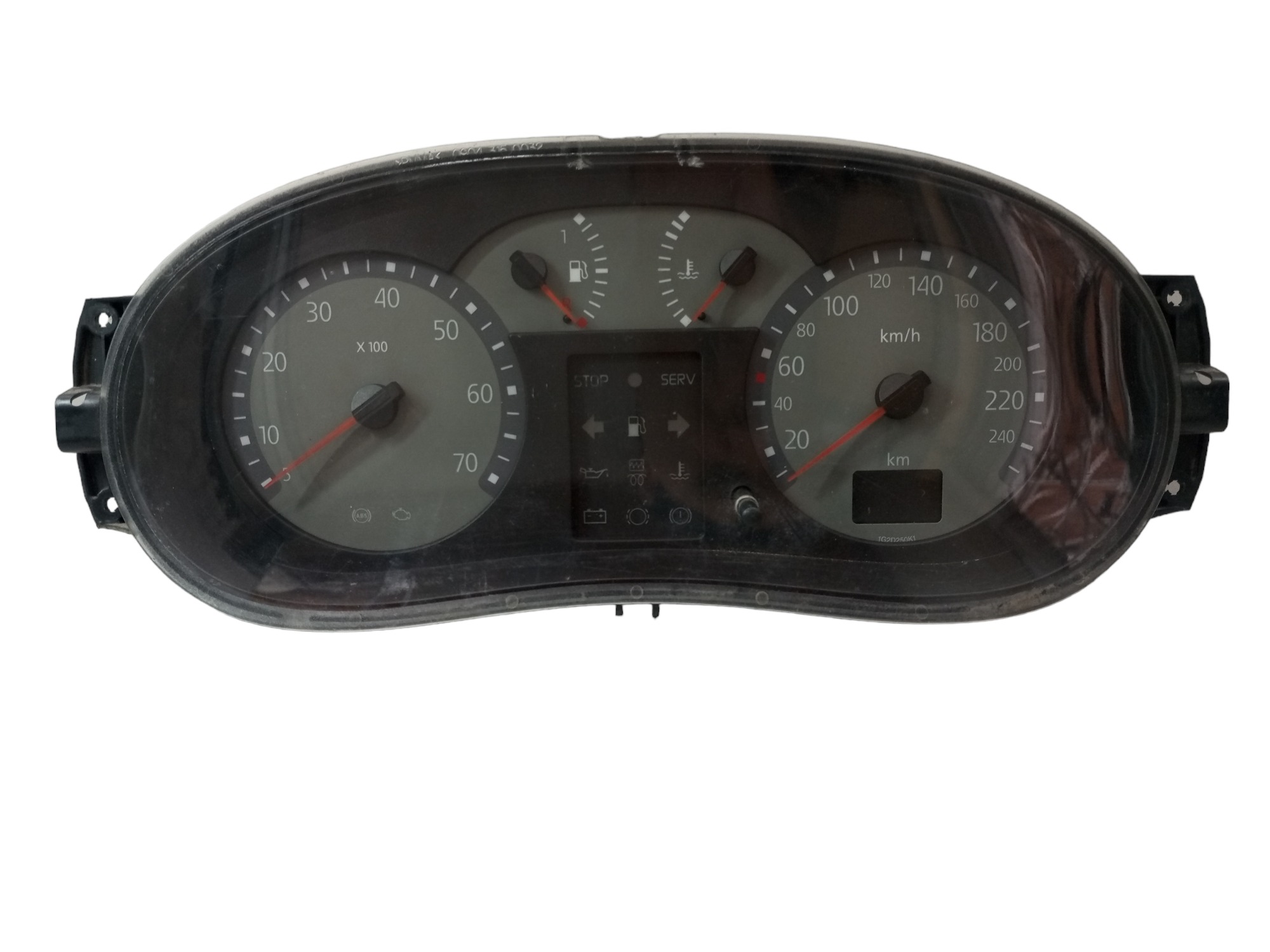 Painel Instrumento Velocimetro Clio Scenic 1.6 2003 2007 Cinza 1