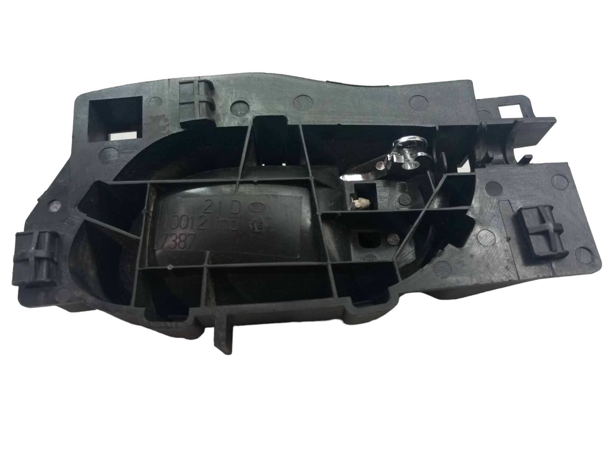 Macaneta Porta Peugeot 307 2003 2008  Dianteira Direita  Preto Prata 5