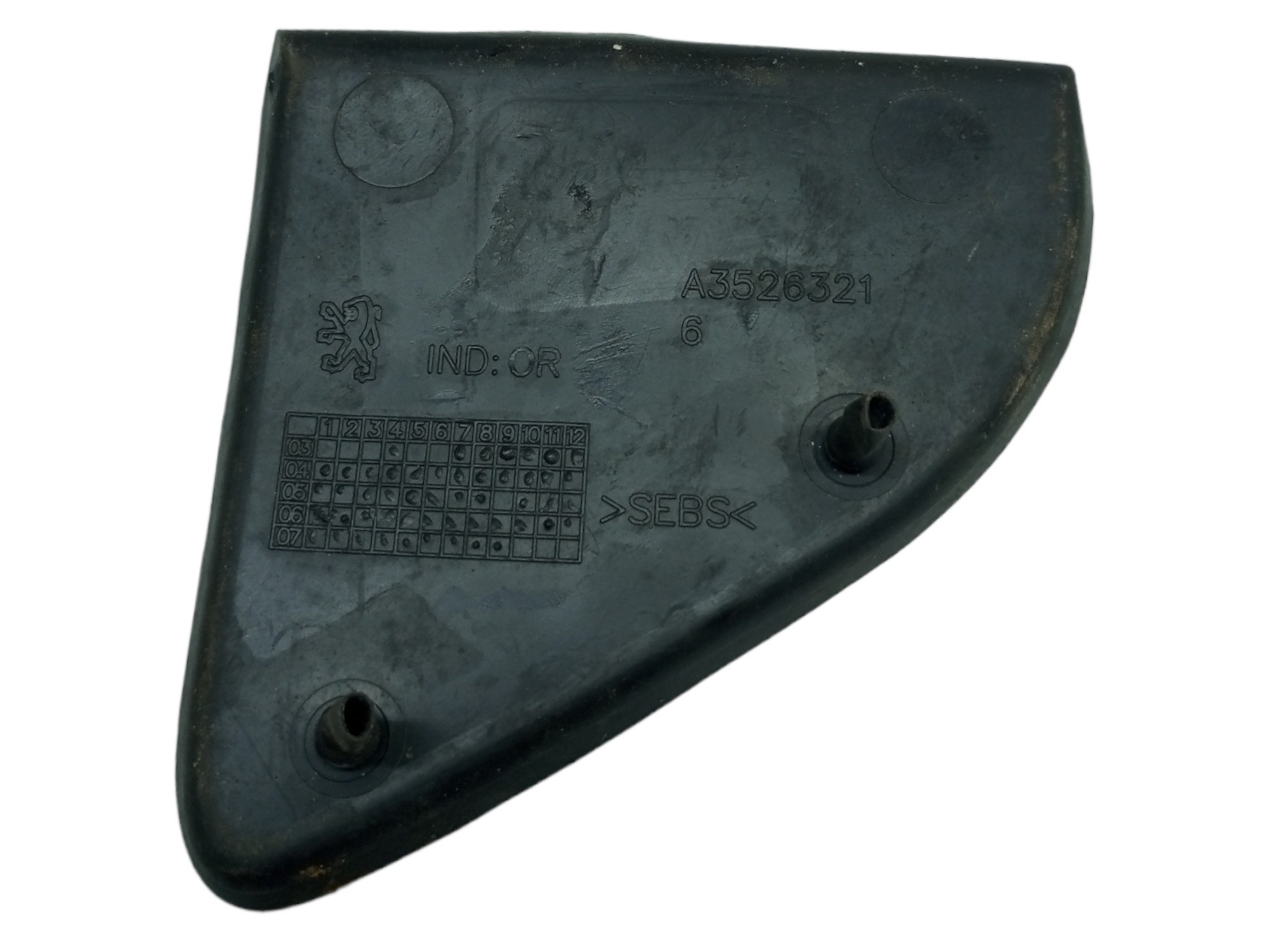 Borracha Protecao Porta Copo Peugeot 307 2007 2008 2009  Preto 2