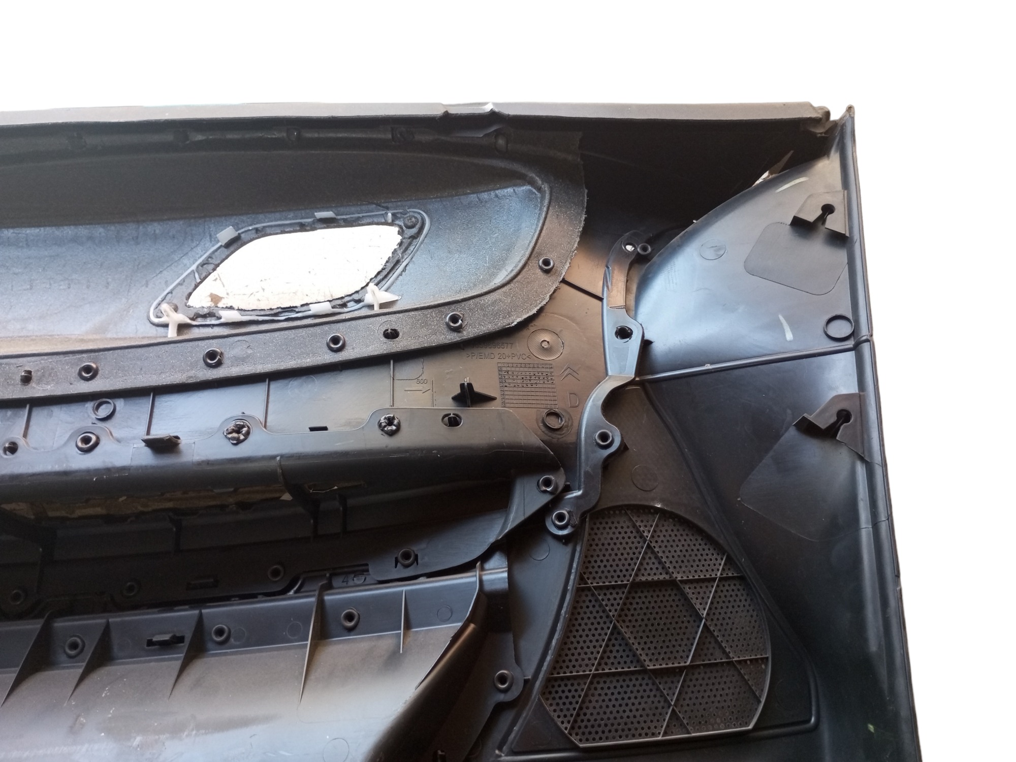 Forro Porta Citroen C4 2007 2009 2011 Dianteiro Direito  Preto 2