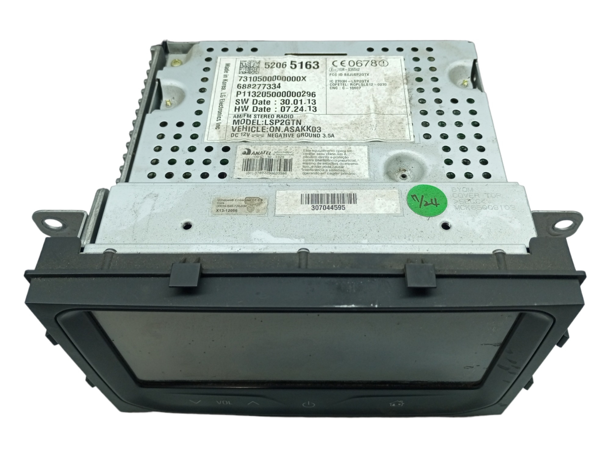 Radio Multimidia Onix Prisma Cobalt 2013 2014 2015 Central Preto 2