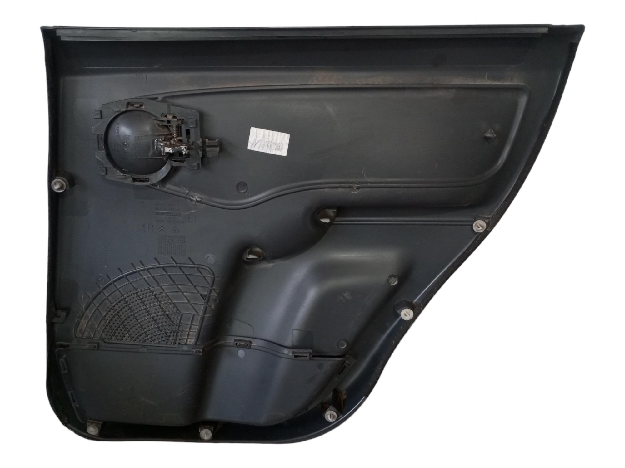 Forro Porta C3 2003 2006 2008 2009 2012 Traseira Esquerda Preto 4