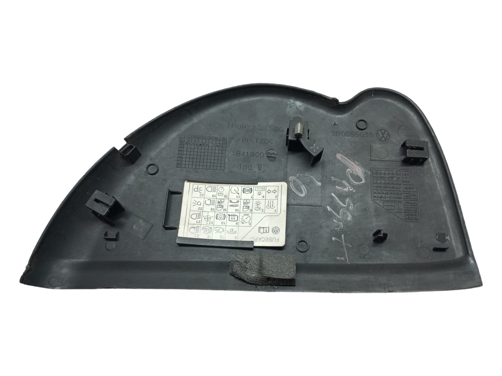 Tampa Painel Passat Alemao 97 98 99 Lado Esquerdo Moldura Preto 5