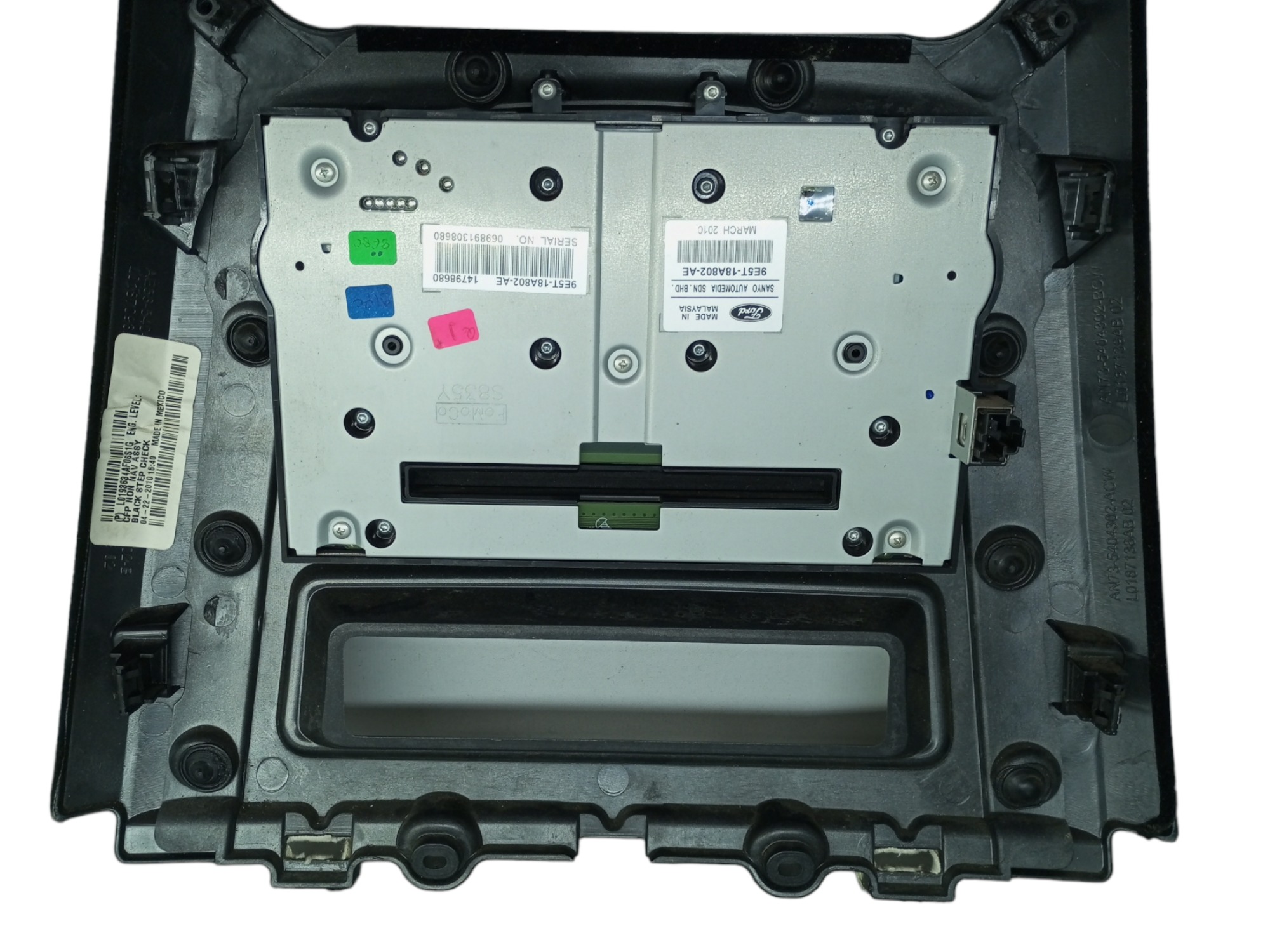 Moldura Painel Central Ford Fusion 2011 2012 Comando Som 4