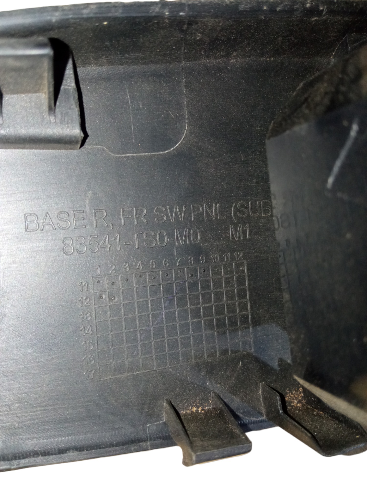 Moldura C/ Botão Vidro Traseiro Direito Honda Civic 12/15 5