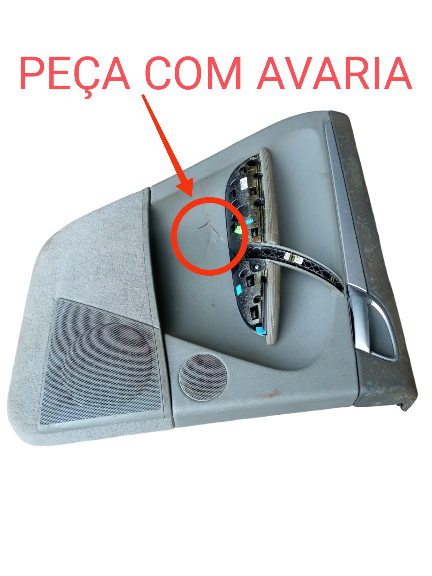 Forro De Porta Traseira Esquerda Porsche Cayenne 2009 2010  Cinza 2