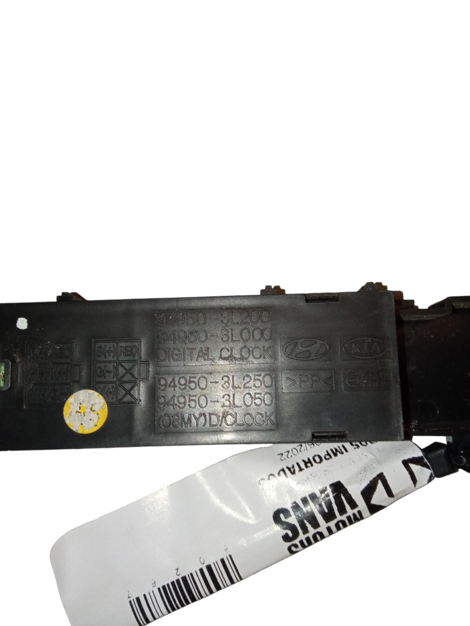 Relógio Digital Painel Central Hyundai Azera 2007 Á 2011.m.v 3