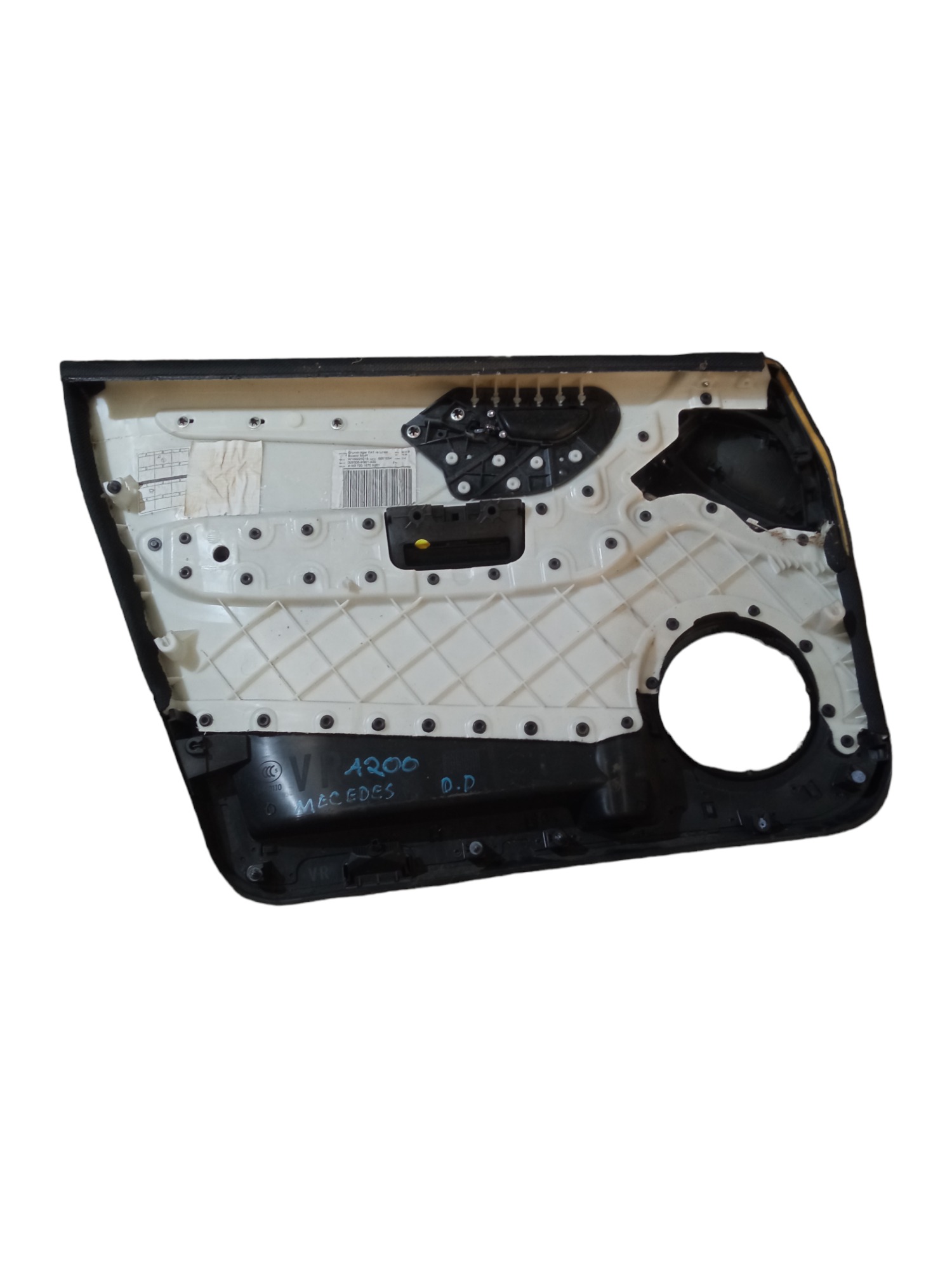 Forro De Porta Dianteiro Direito Mercedes A200 2006/2010 Preto 4