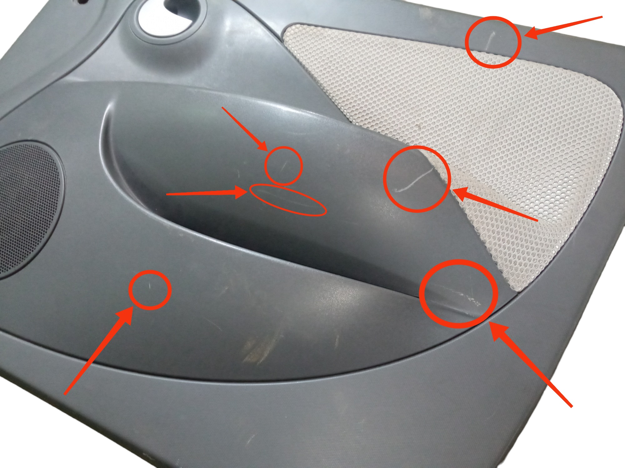 Forro Porta Dianteira Direita Chery S18 2011 2012 Original   Cinza 5
