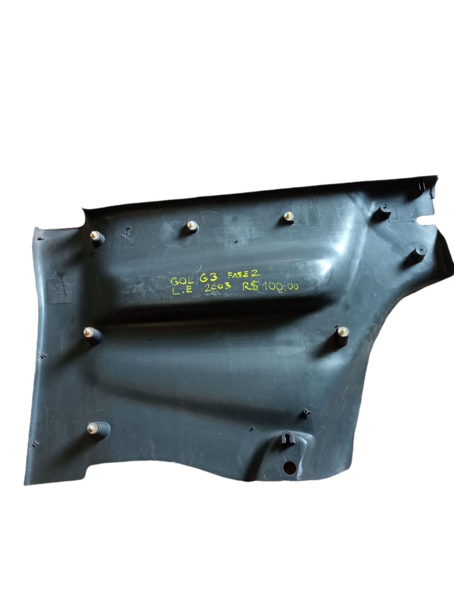 Forro Lateral Traseiro Lado Esquerdo Cinza Vw Gol G2 G3 G4 Preto 2