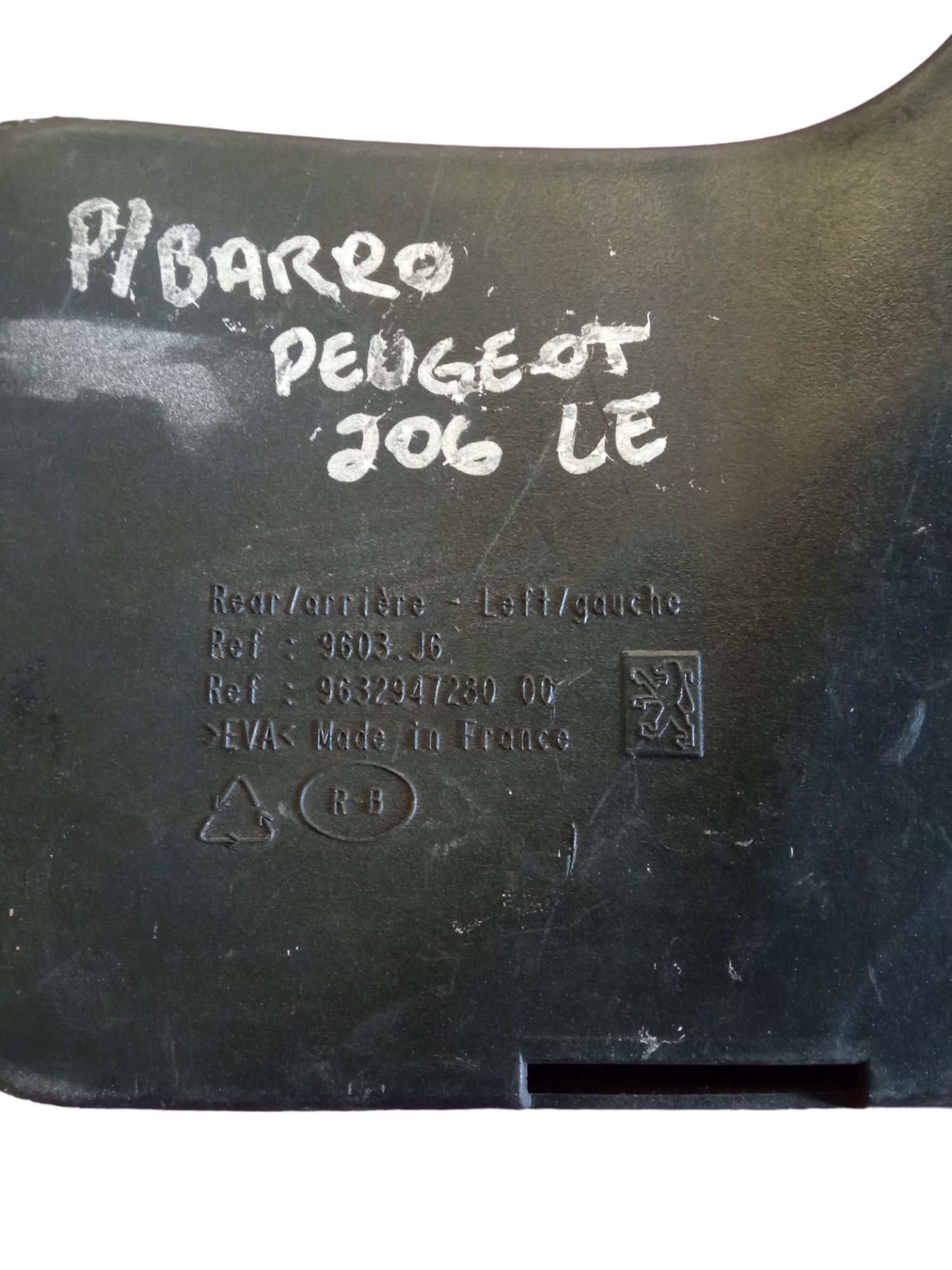 Parabarro Traseiro Esquerdo Peugeot 206  Original M.v 3