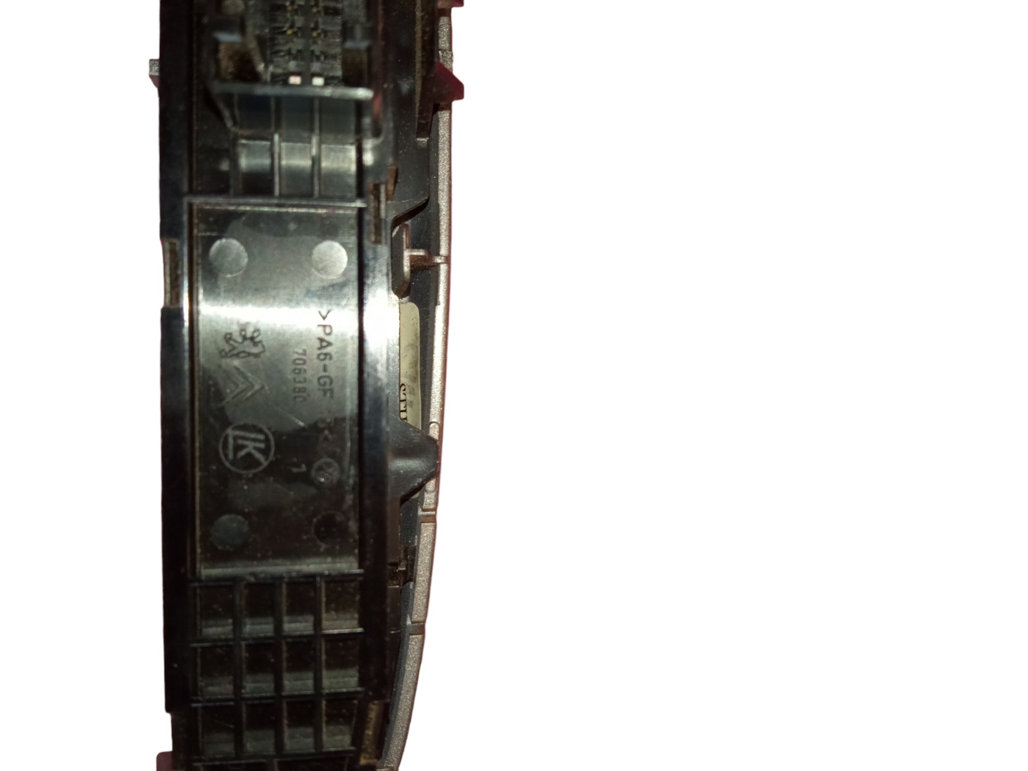 Botão Moldura Completa Pisca Alerta Peugeot 308/408 13/14 5