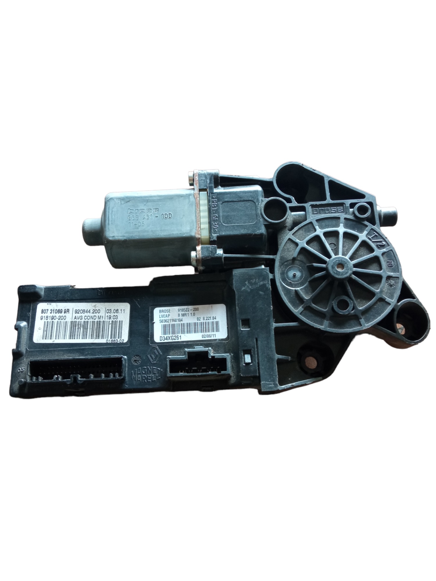 Motor De Vidro Dianteiro Esquerdo Renault Fluence 2011.m.v 2