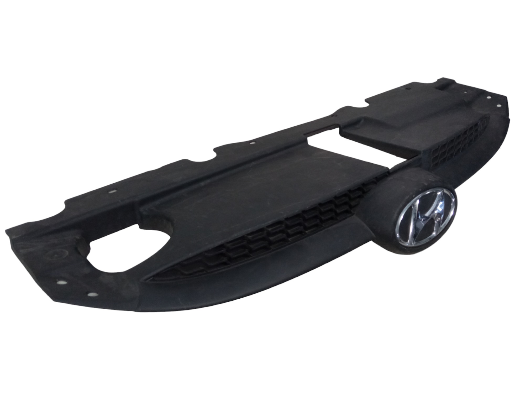 Grade Dianteira Superior Emblema Hyundai Ix35 2011 A 2015  Preto Fosco 2