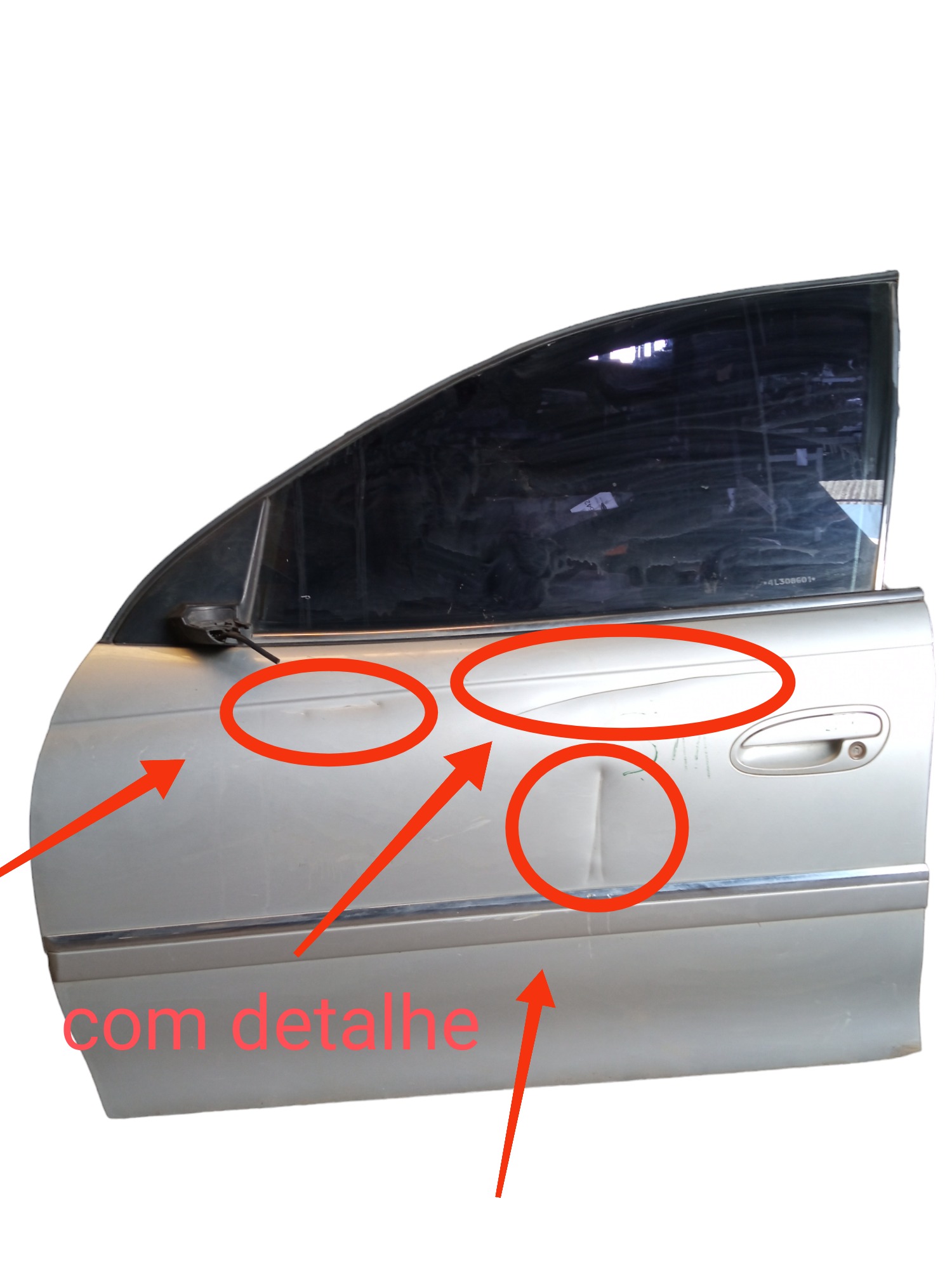 Porta Dianteira Esquerda Gm Omega Fittipaldi 2002 2003 2004  Dianteira Esquerda Prata 2