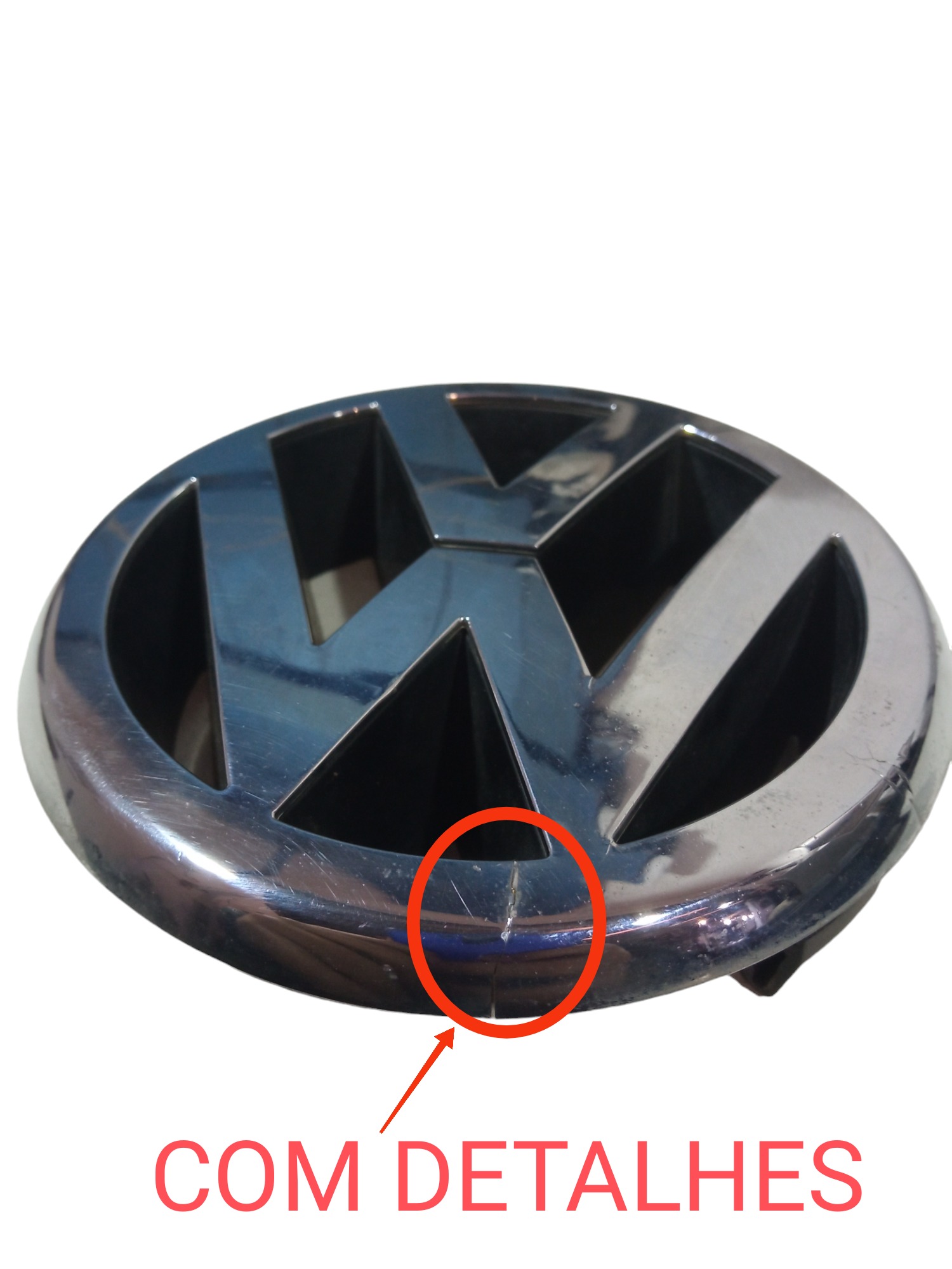 Emblema Dianteiro Vw Gol Voyage Saveiro G5 G6 2013 2015  Cromado 3