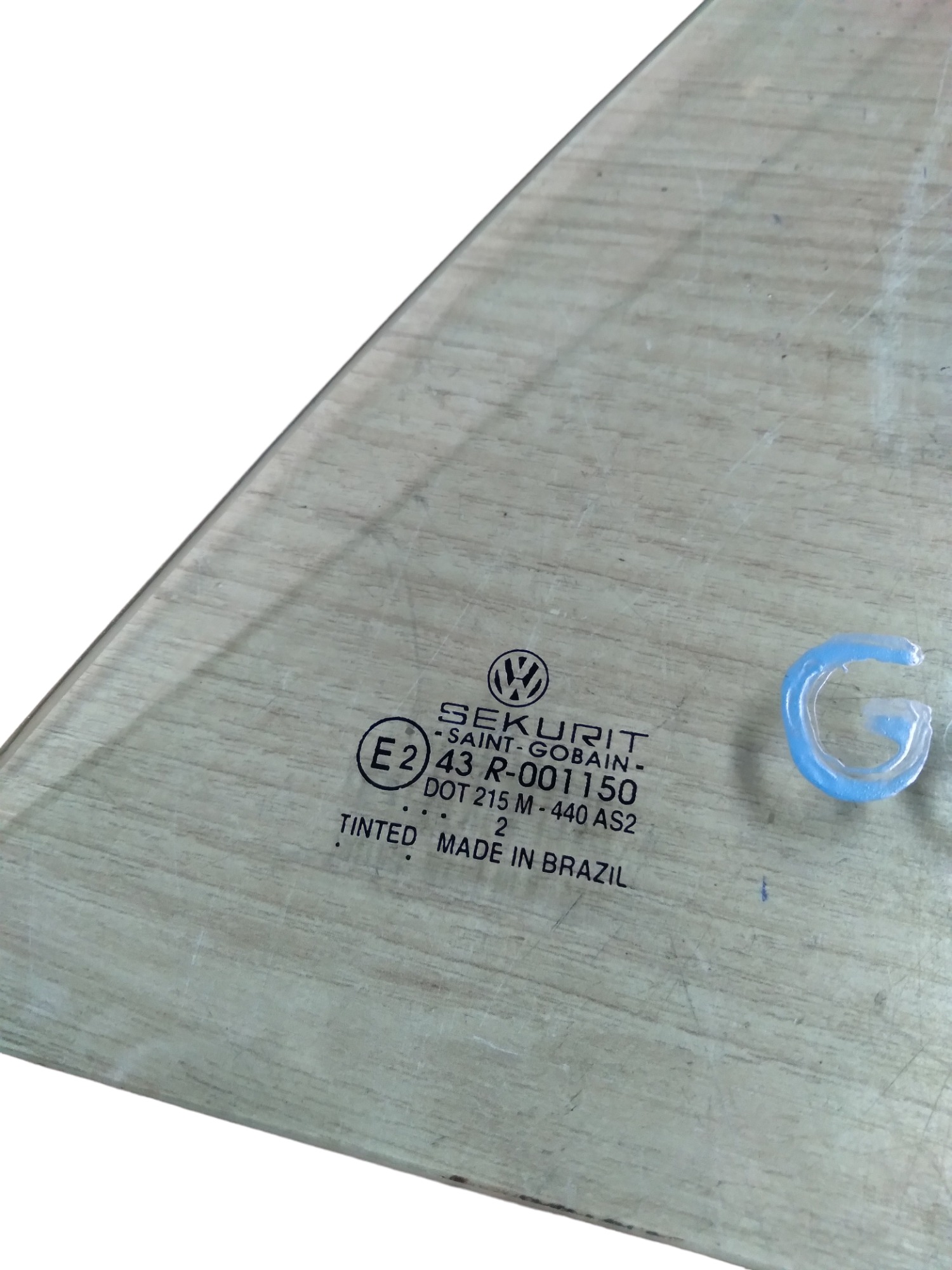 Vidro Fixo Porta Traseira Direita Vw Gol G2 G3 G4 2000/2004 3