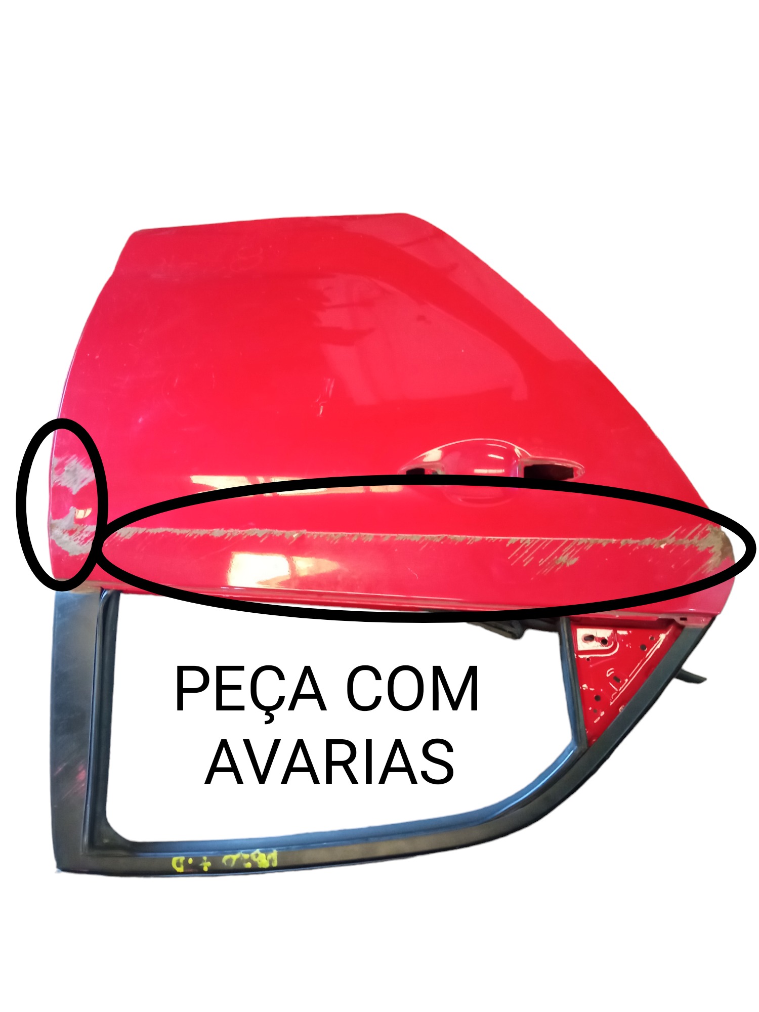 Porta Traseira Direita Hyundai Hb 20 Hatch 2013 A 2019 Usada Traseira Direito Vermelho 2