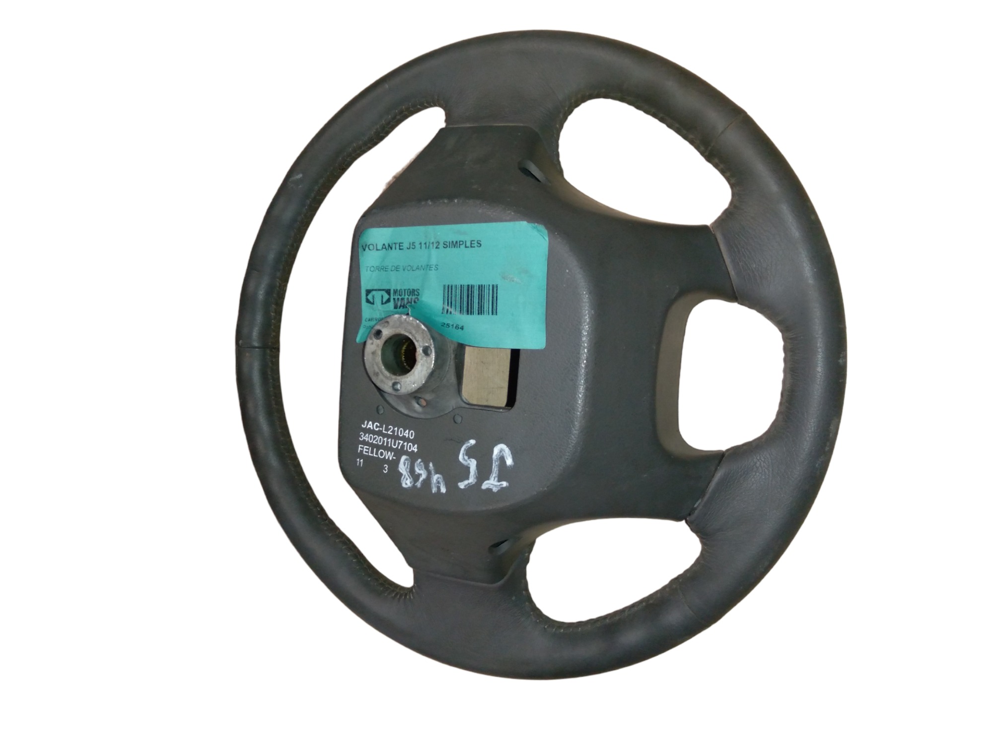 Volante Simples Jac J5 2011/2012 Com Detalhes M.v Cinza 2