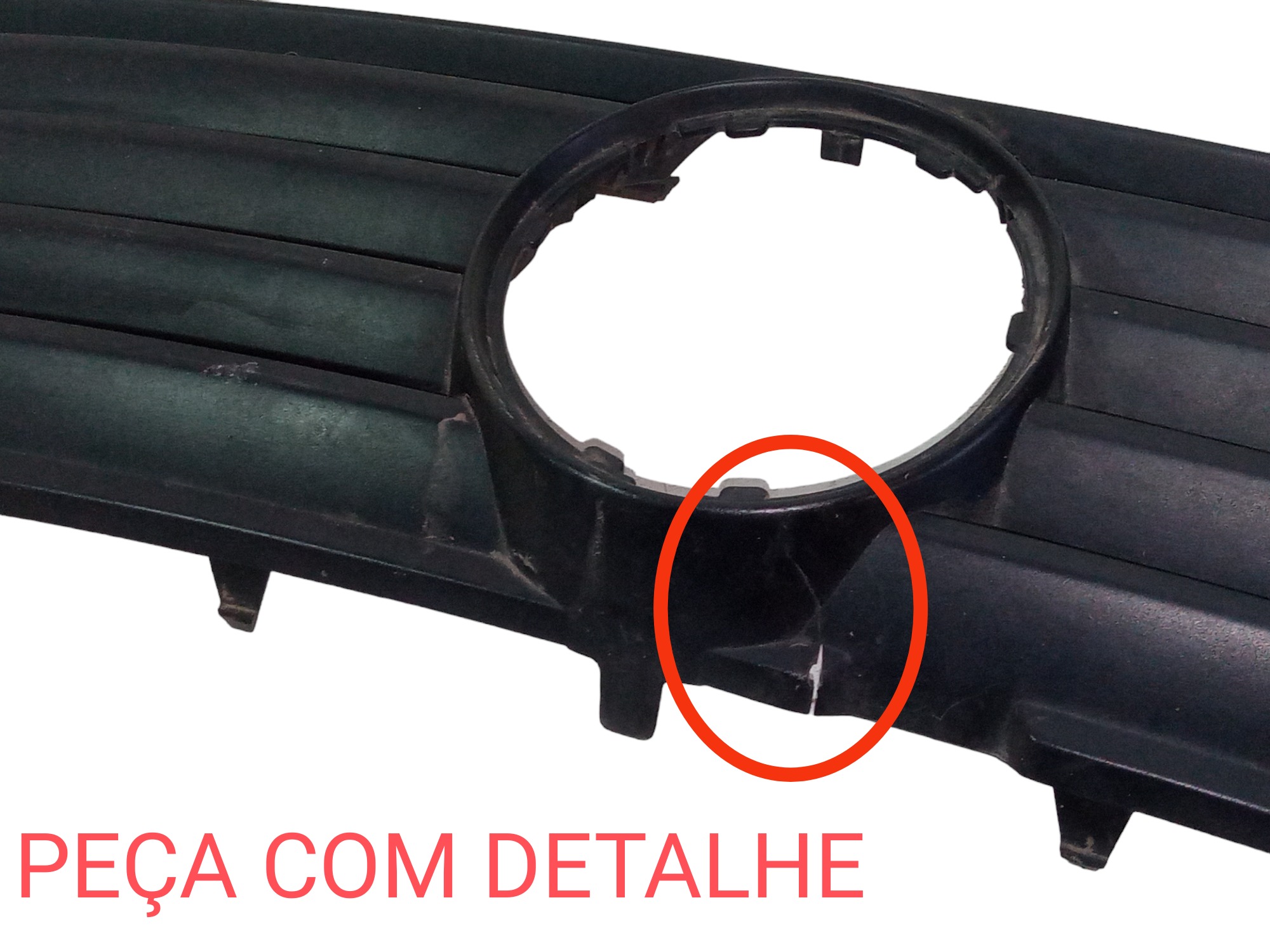 Grade Dianteira Superior Passat Alemao 97 A 2001 Original  Preto Fosco 2