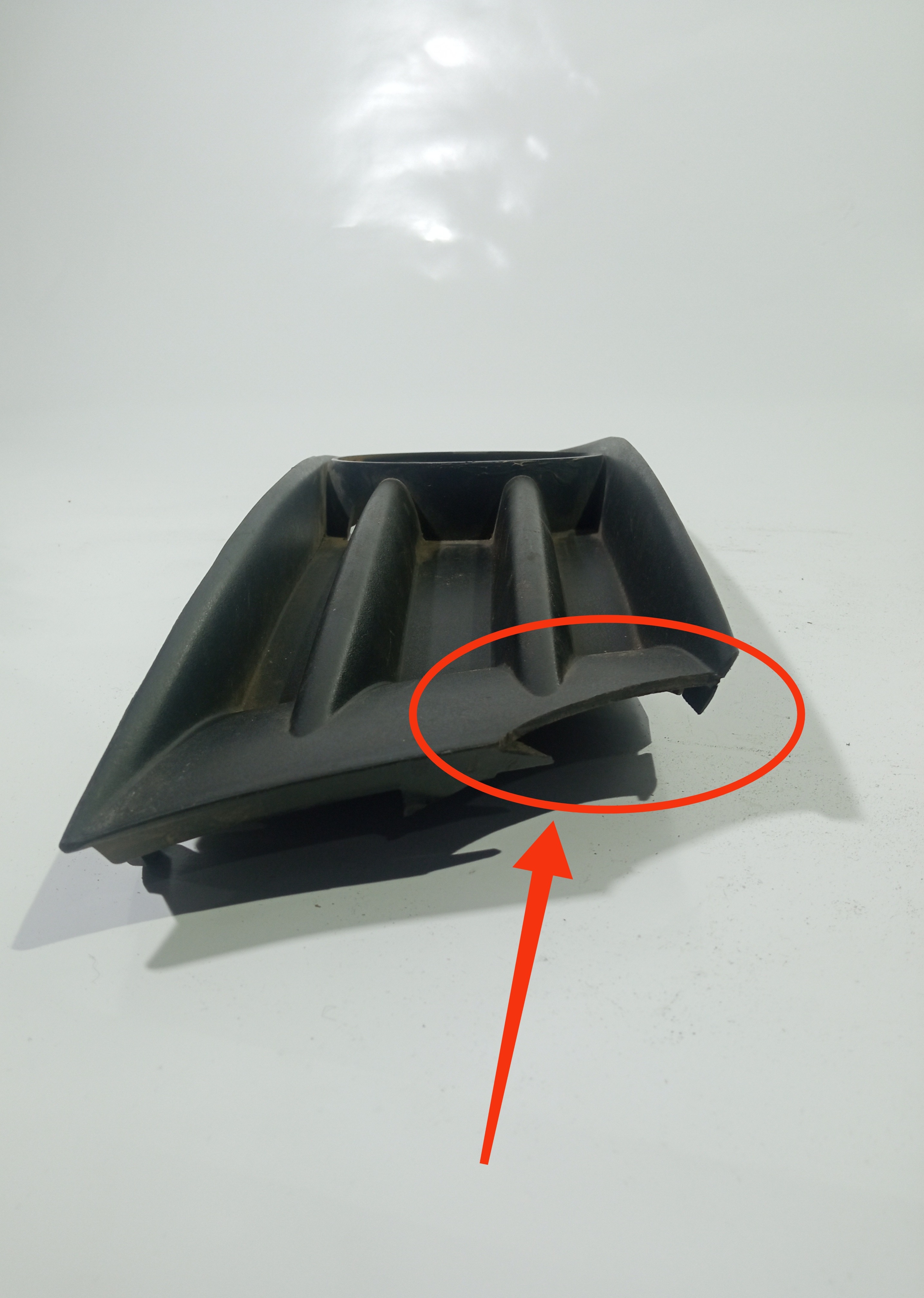 Grade Moldura Farol De Milha Vw Gol/voyage/saveiro G5 09/12 Preto Esquerdo 2