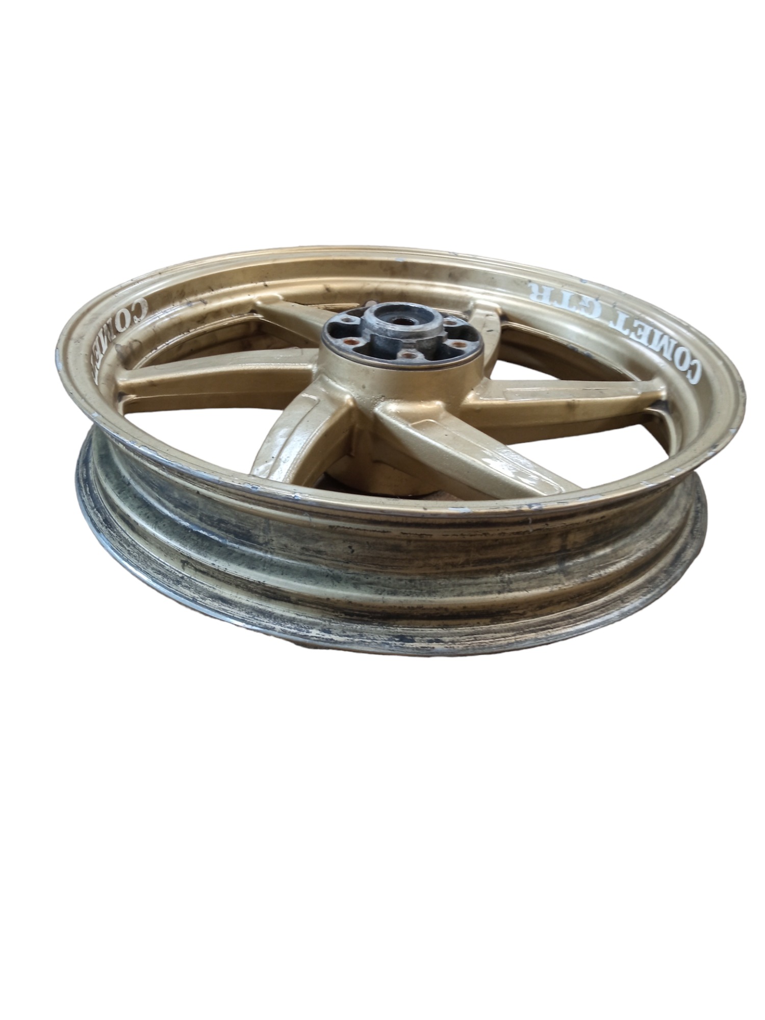 Roda Dianteira Com Detalhes Kasinski Comet 250 2008  Dourado 2